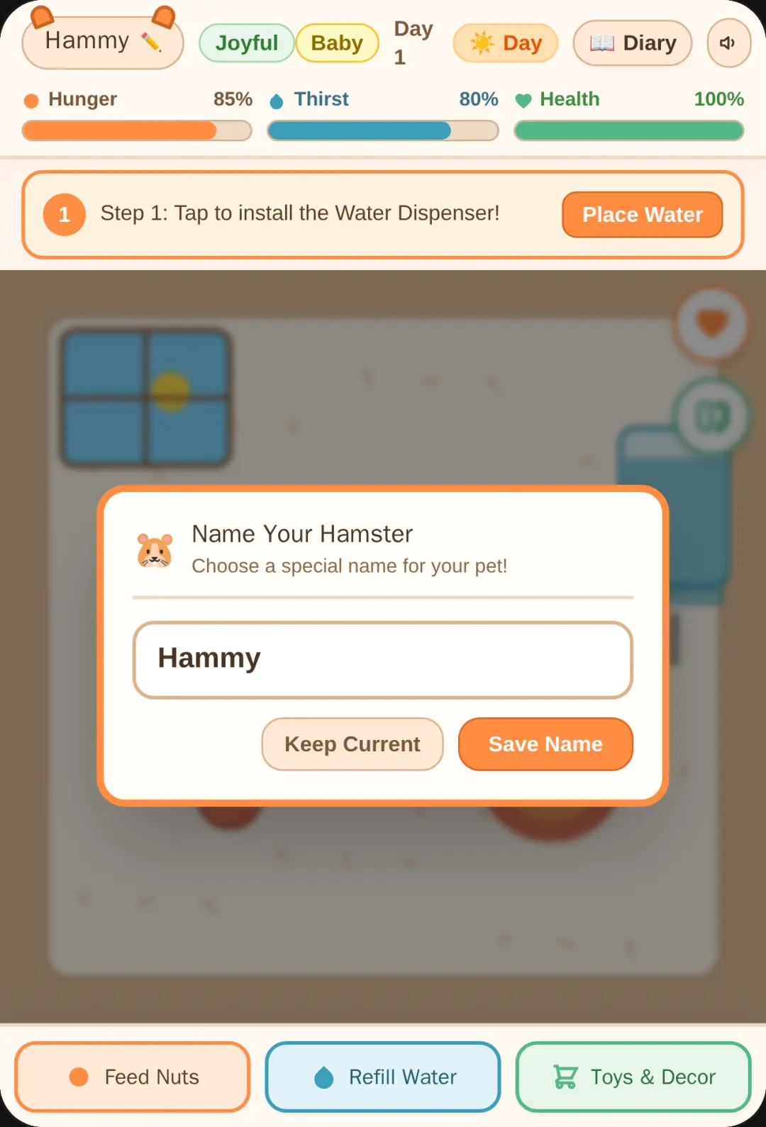 Hamster's party cover