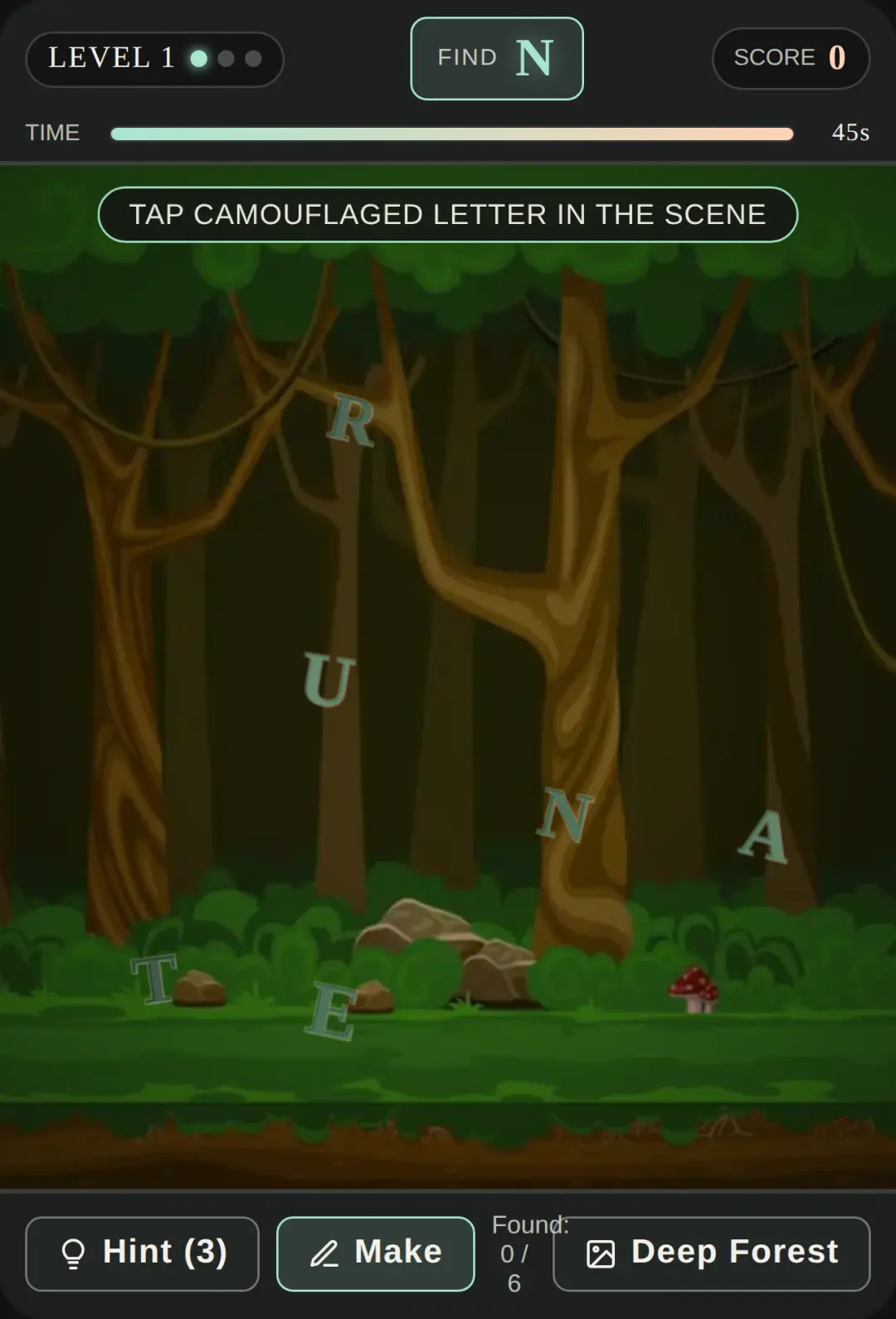 Alphabet Camouflage cover