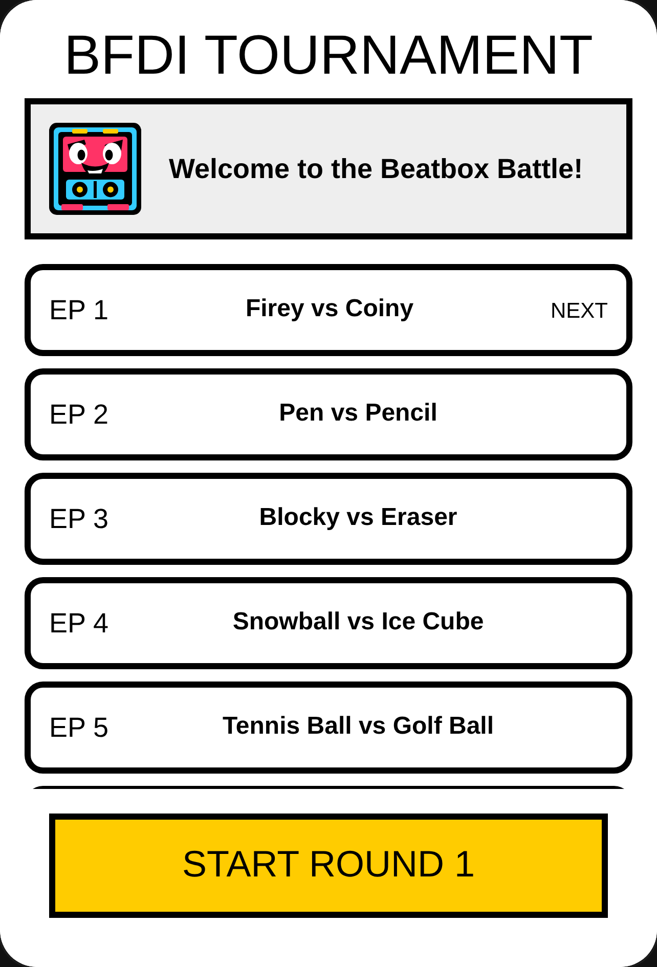BFDI Beatbox Battle cover
