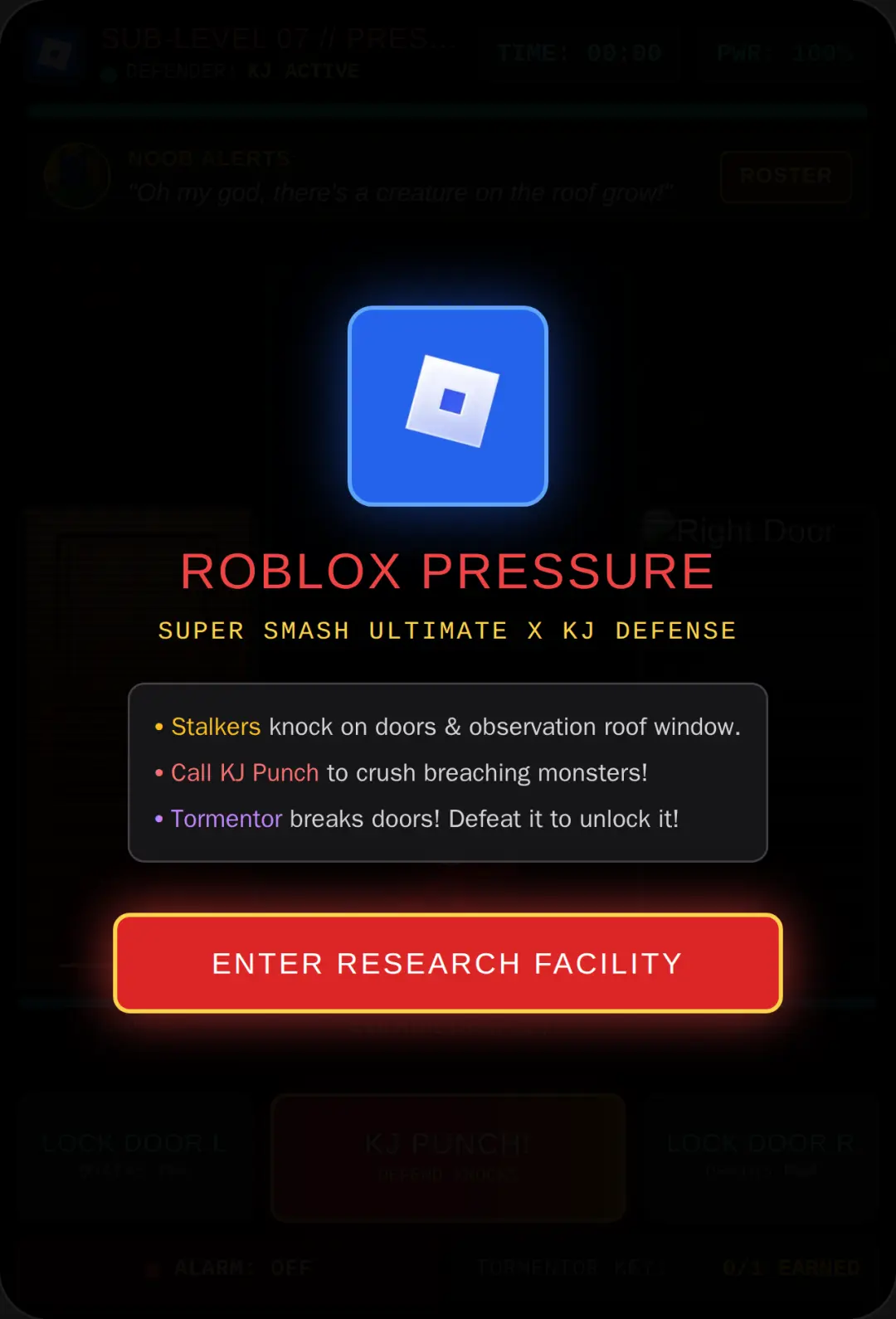 Roblox Pressure: KJ Defense cover
