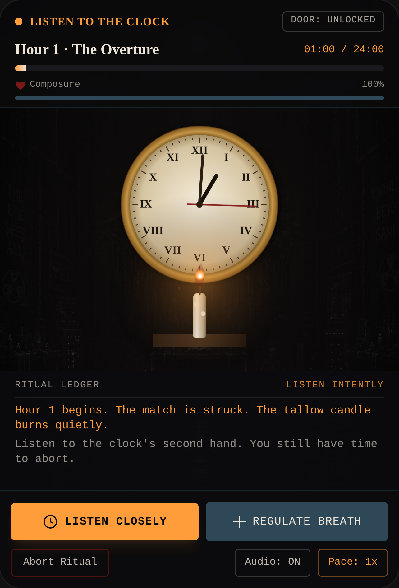 Listen to the Clock - Ritual Survival cover