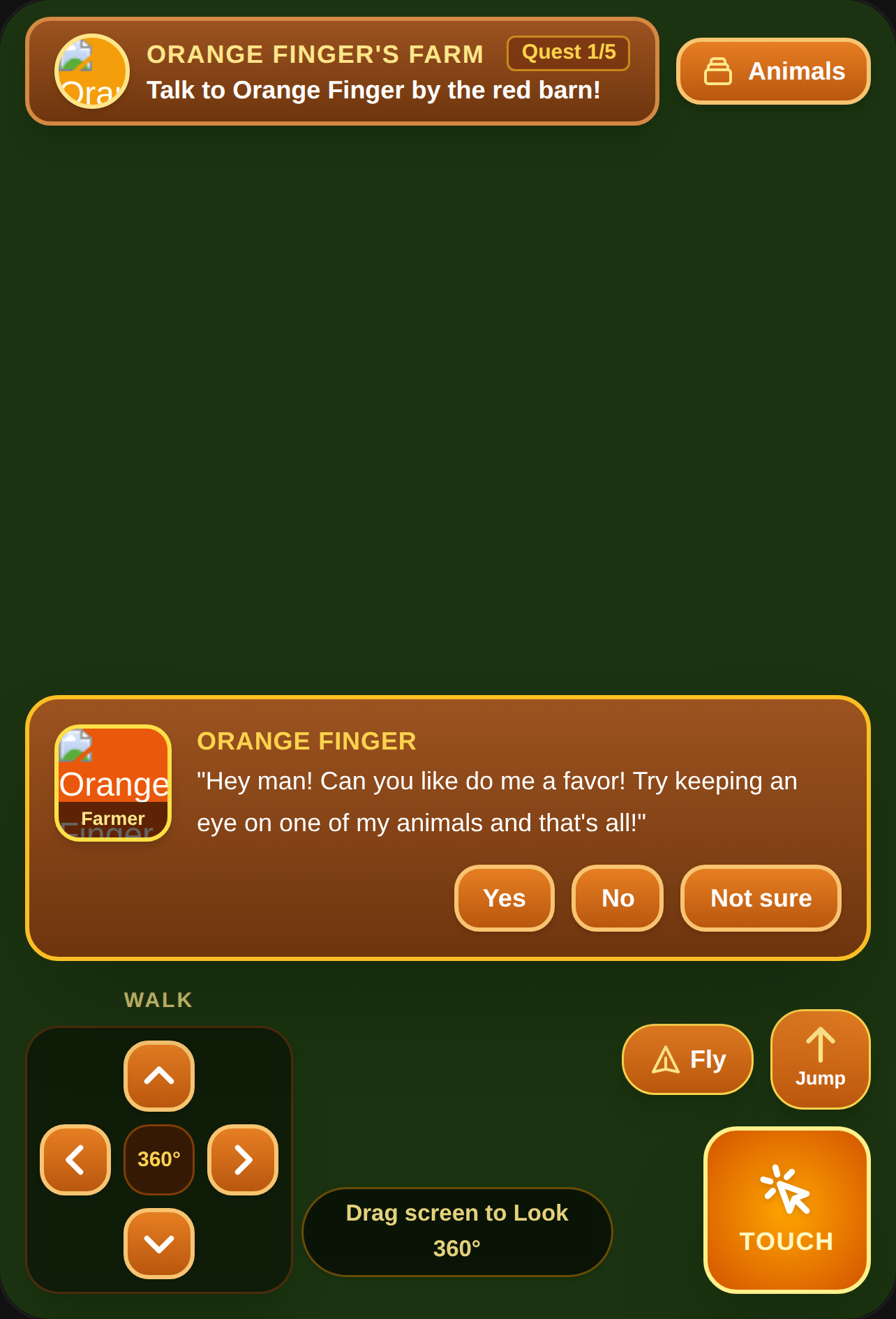 Orange Finger's Farm World cover