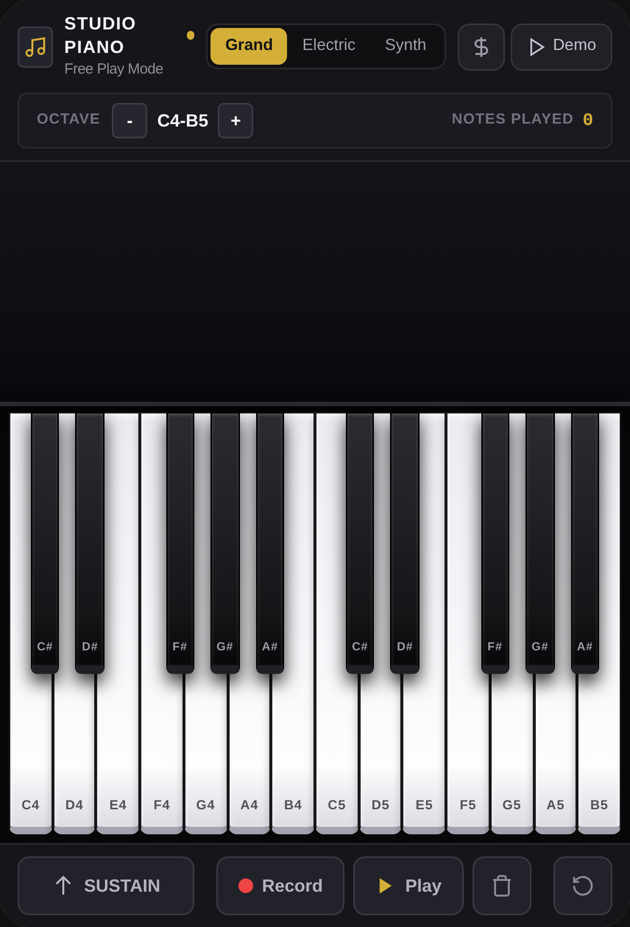 Studio Grand Piano cover