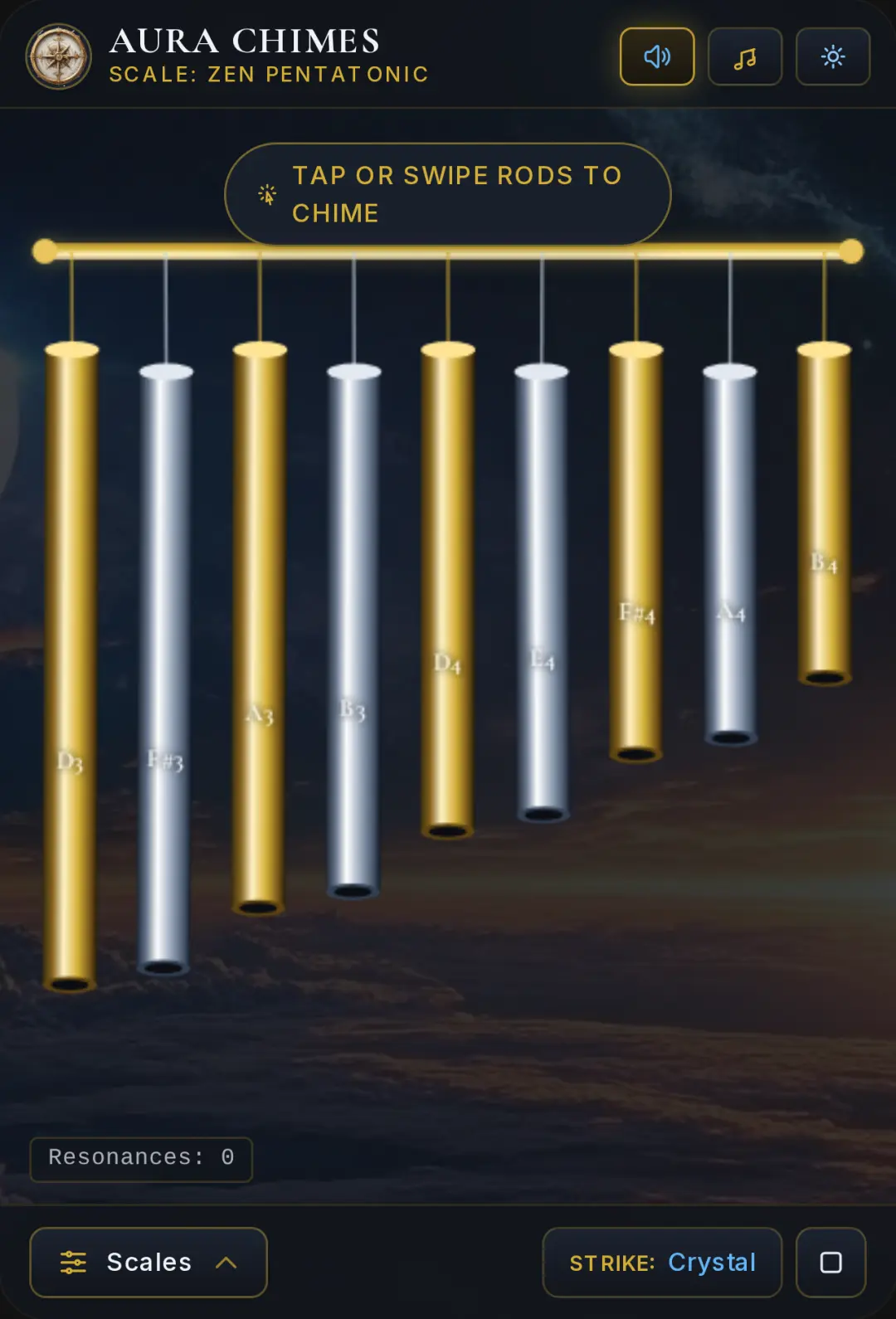 Aura Chimes — Metallic Acoustic Sculpture cover