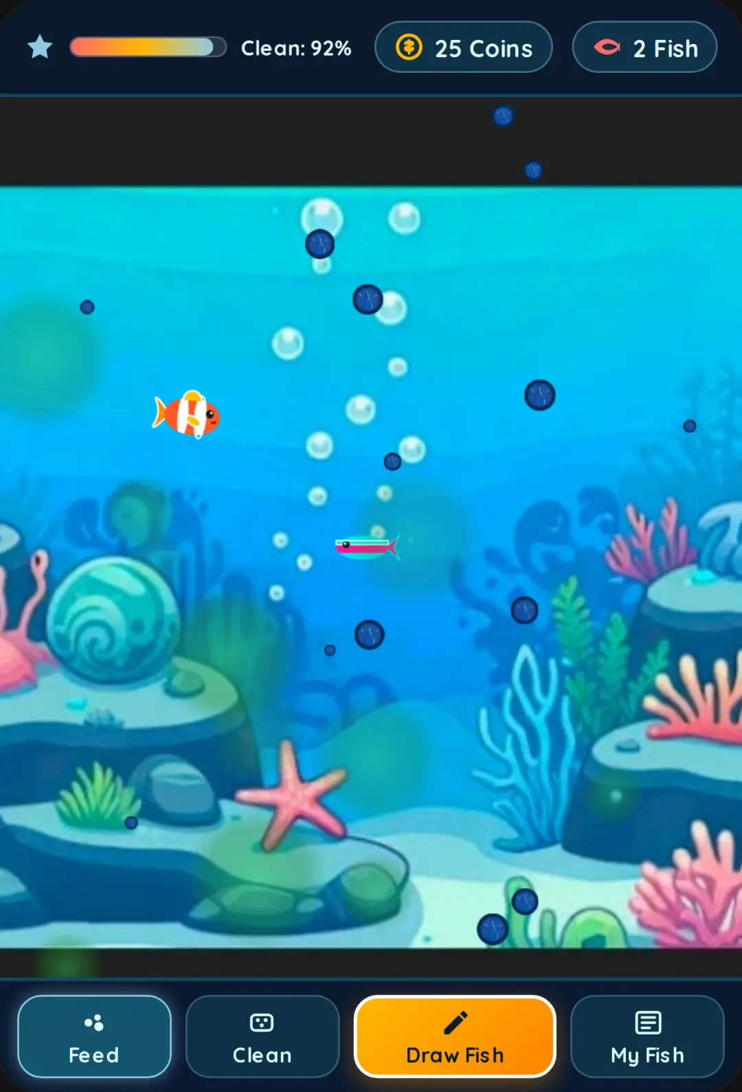 Pocket Aquarium — Draw & Care Fish cover