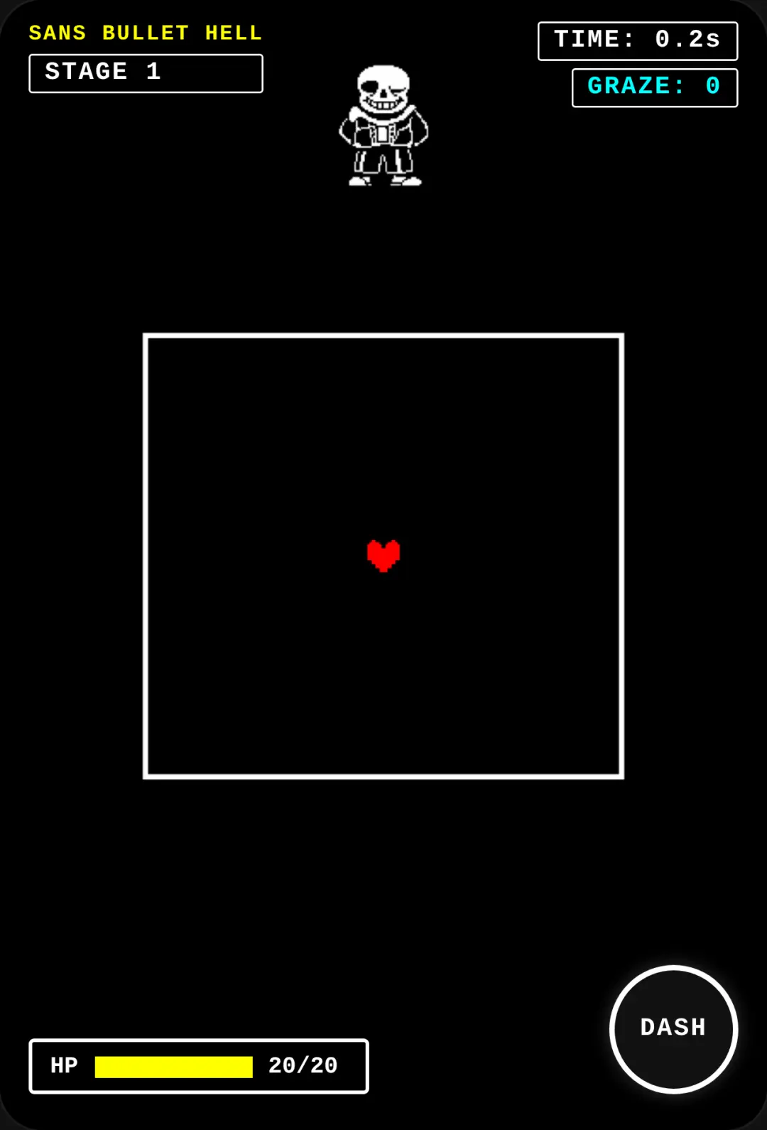 Sans Undertale Bullet Hell cover