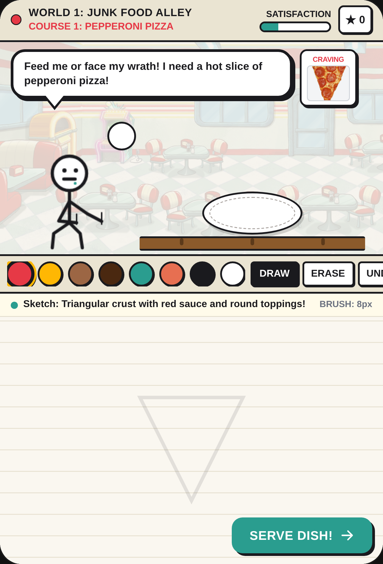 Feed the Stickman: Gourmet Doodles 1 cover