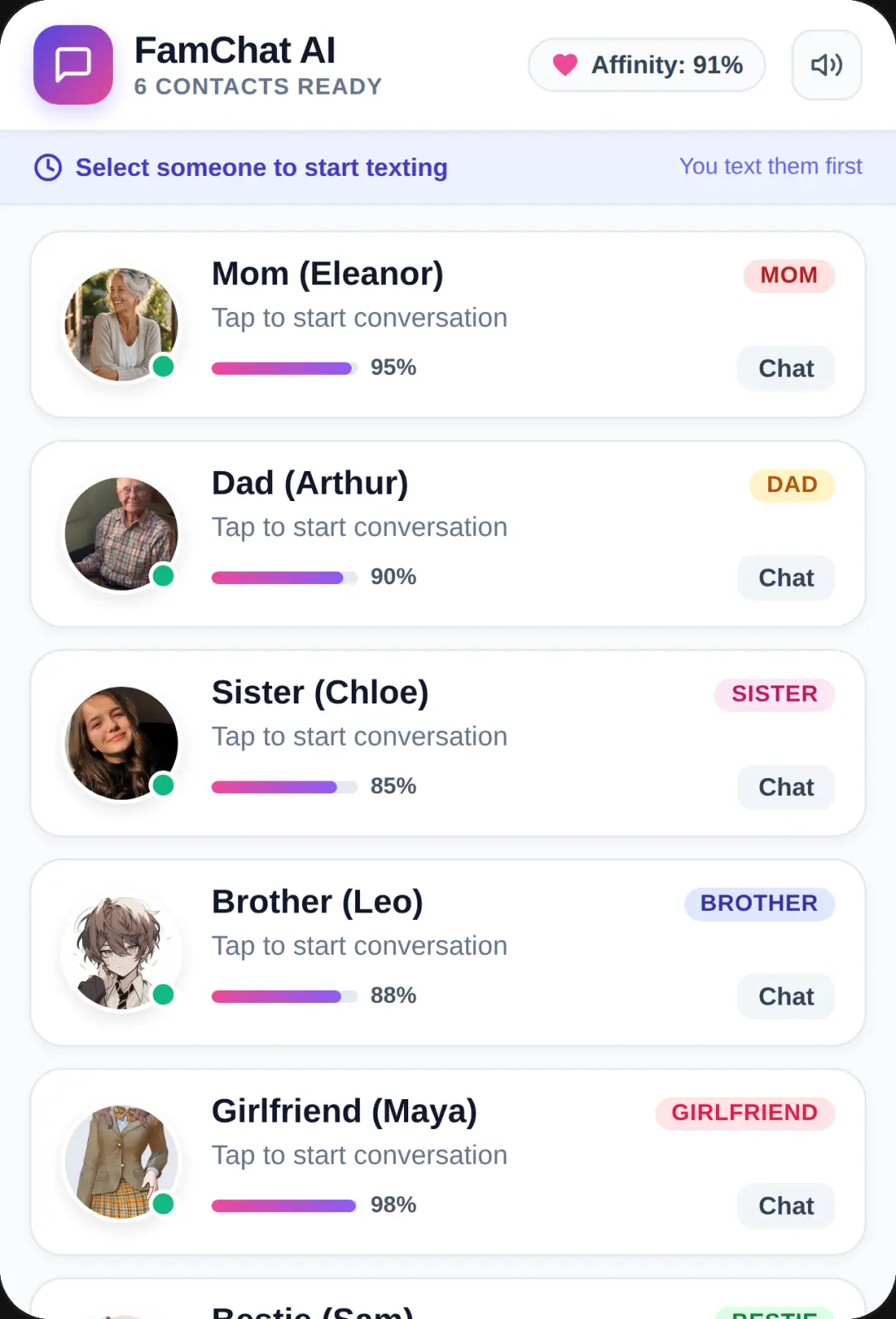 Family & Friends Chat Simulator cover