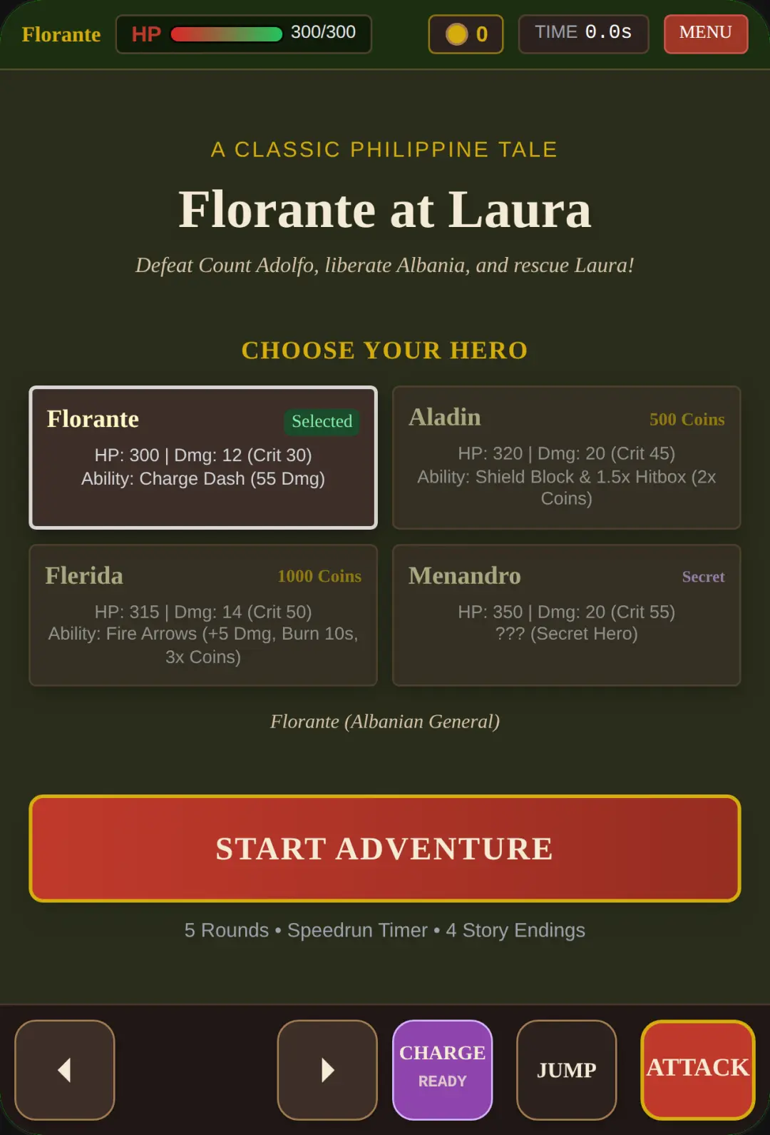 Florante at Laura: Defeat Adolfo (Note this isn't accurate to the story) cover