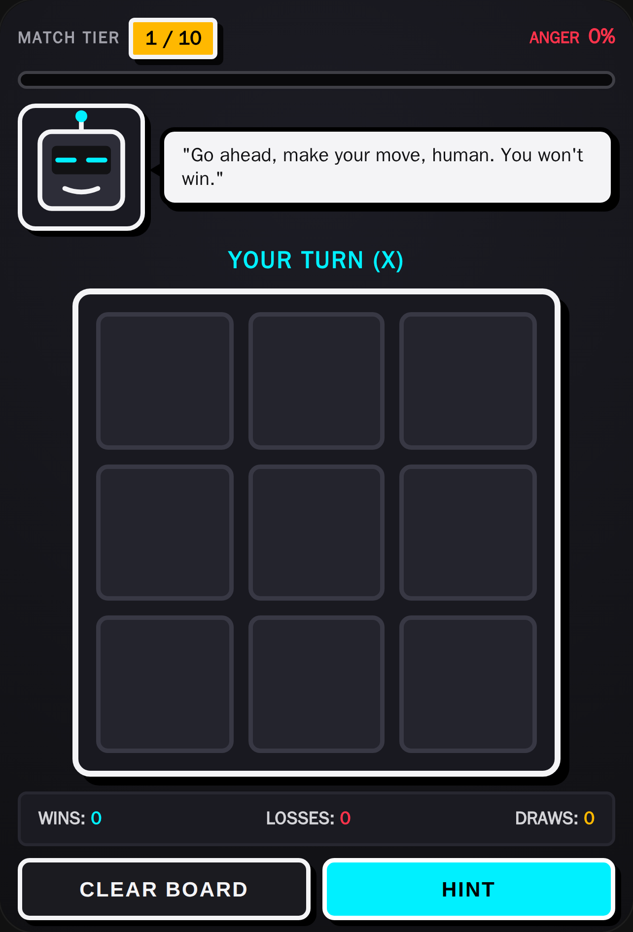 Rage Tic-Tac-Toe: Bot Meltdown cover