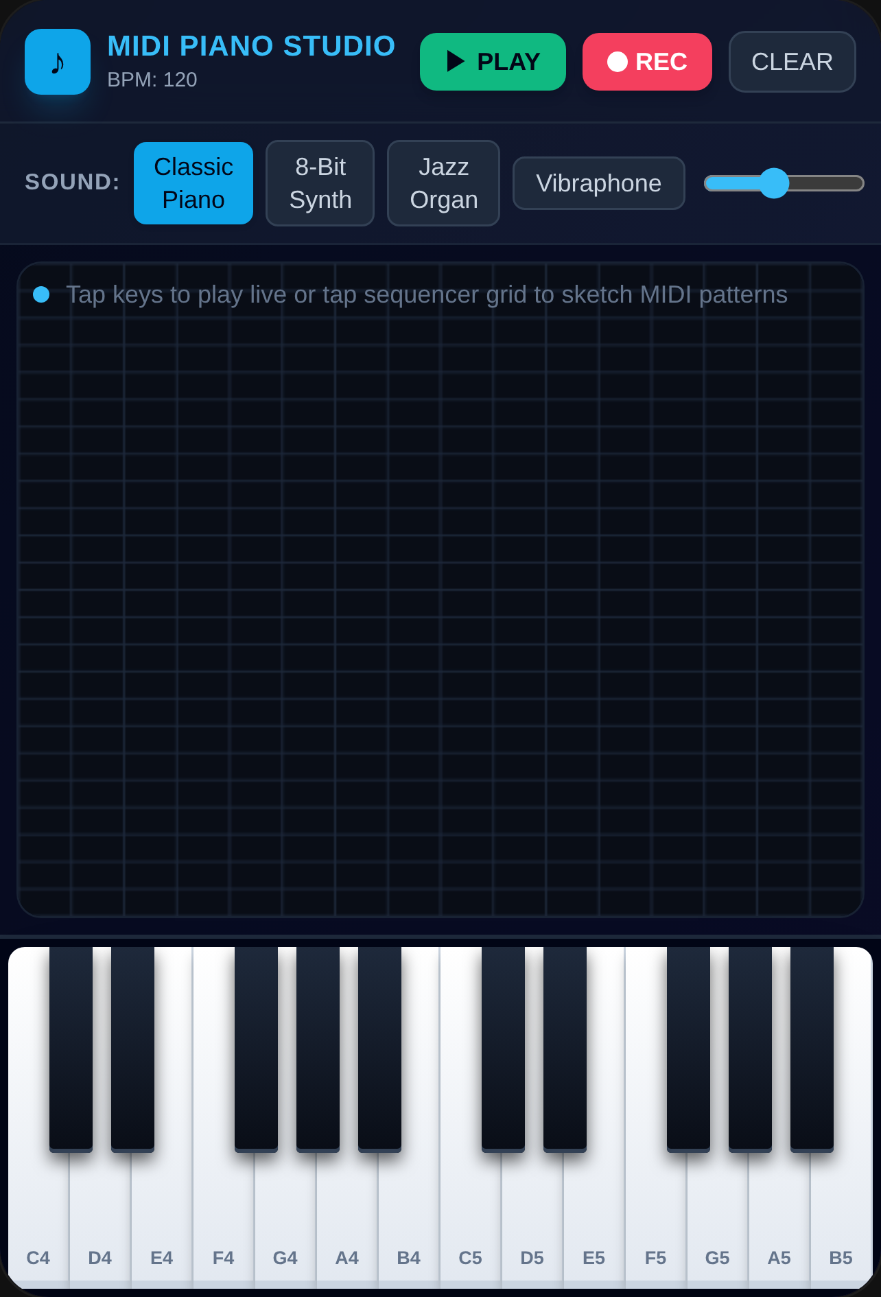 MIDI Creator Piano Sandbox cover