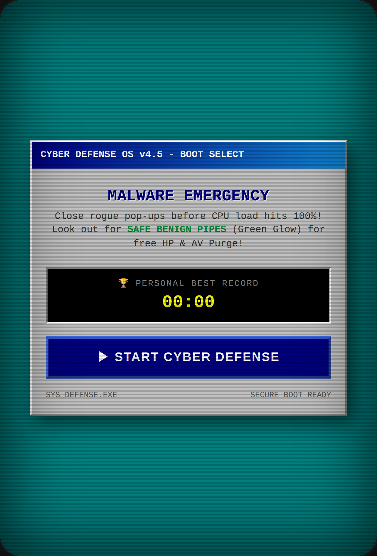 CYBER DEFENSE OS - MALWARE EMERGENCY cover