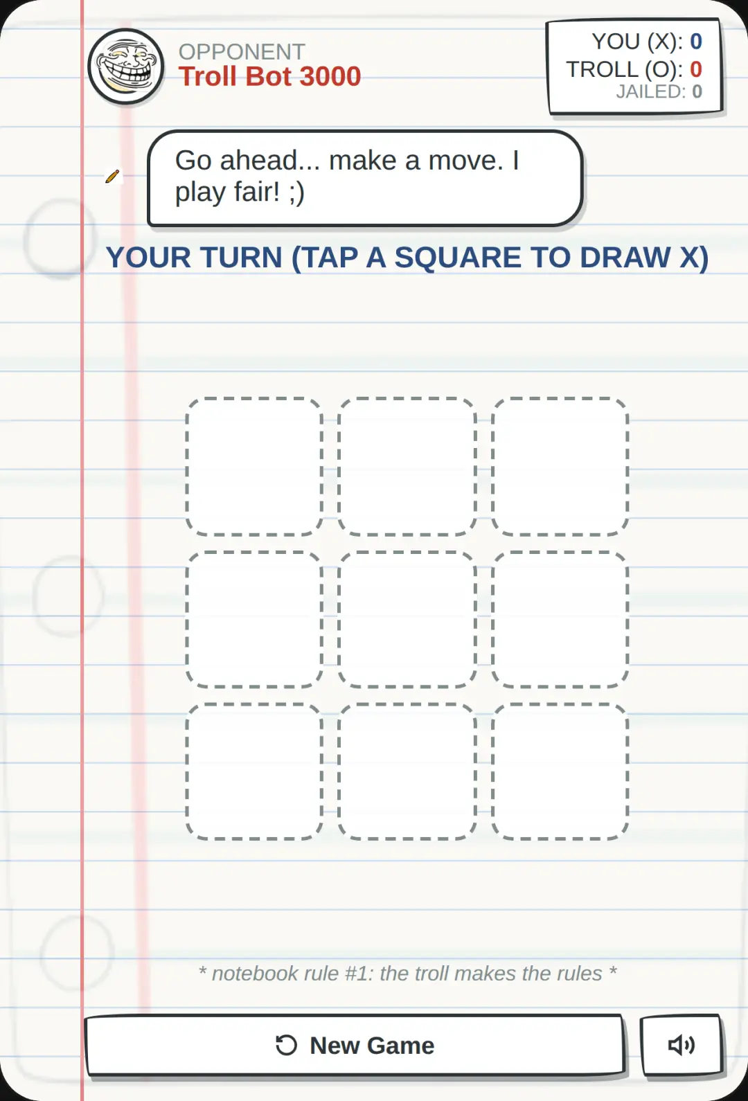 Rigged Tic Tac Toe cover