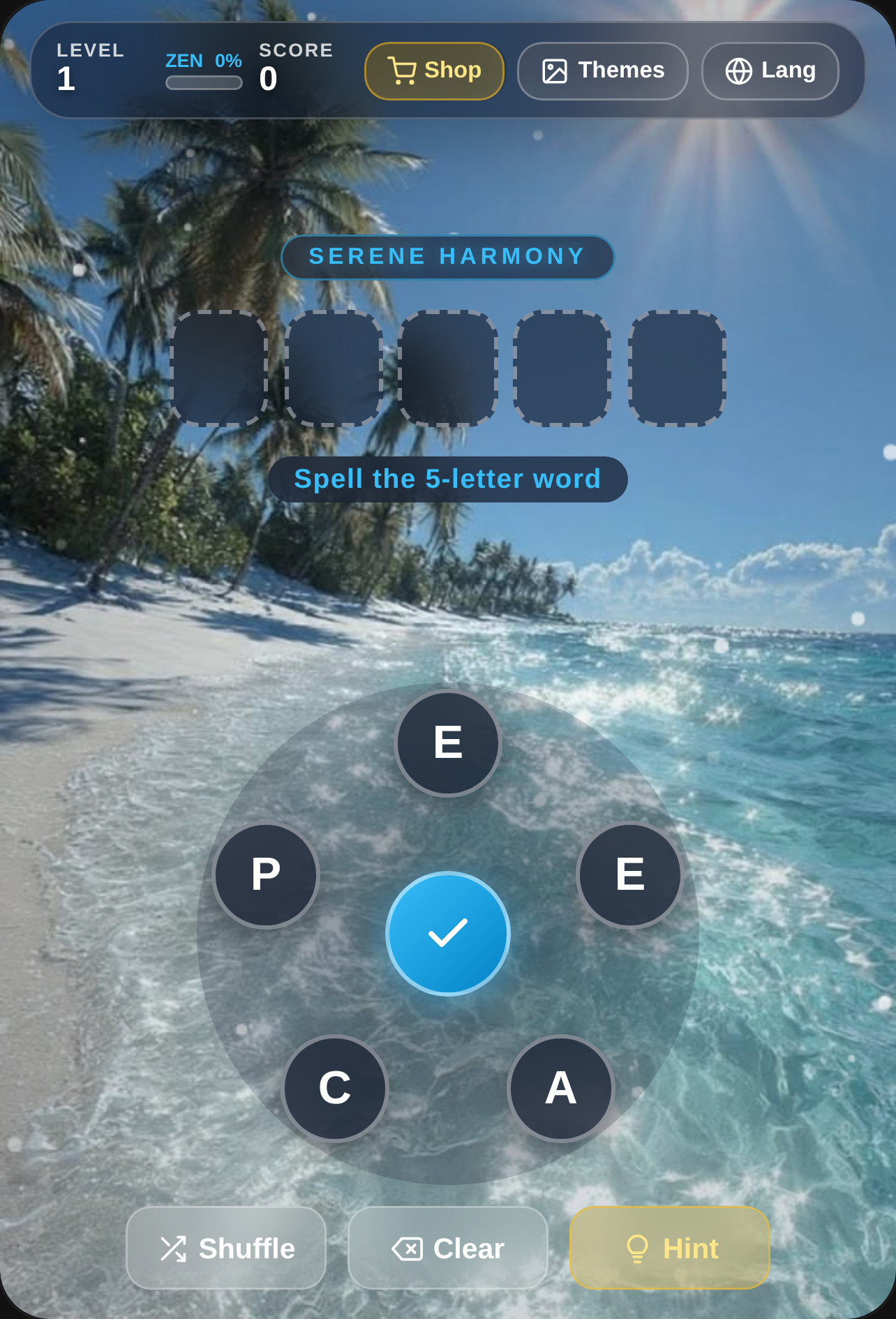 Zen Word Unscramble
