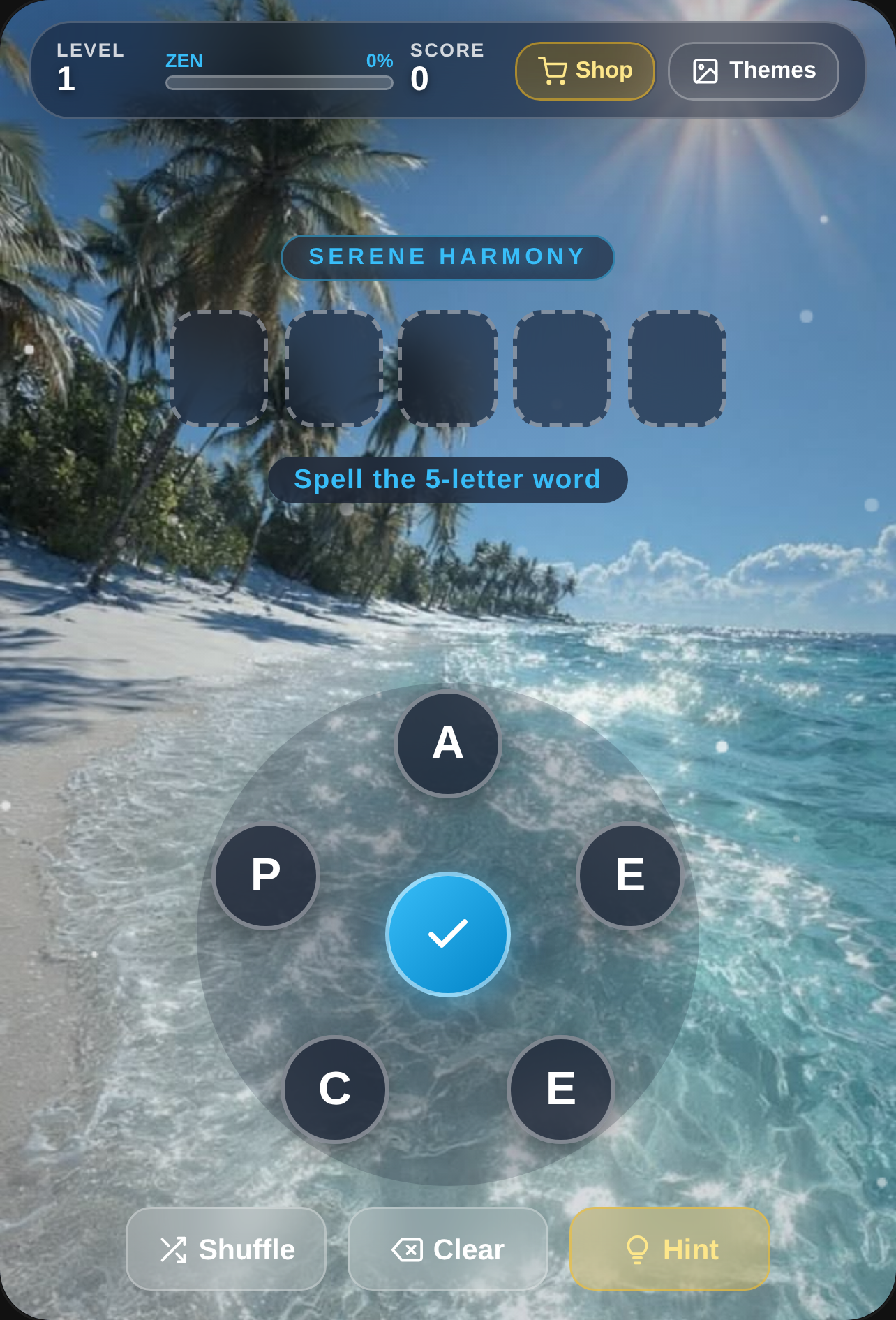 Zen Word Unscramble