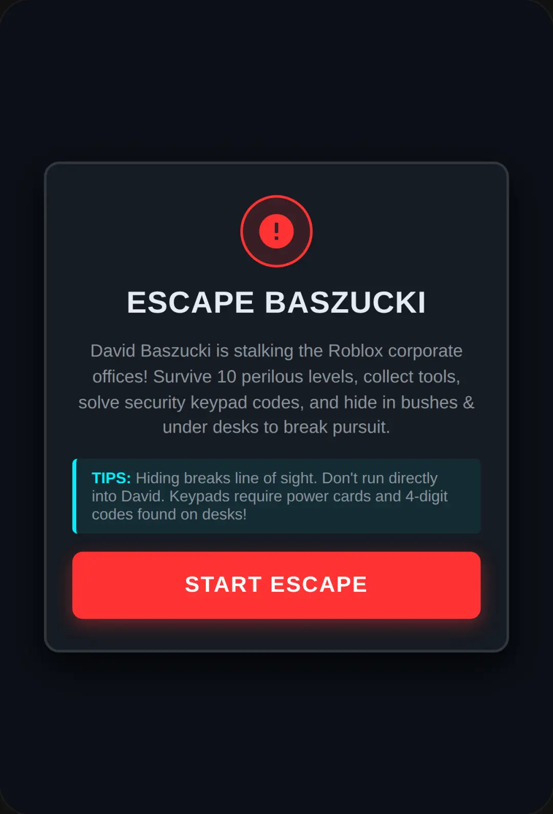 ESCAPE BASZUCKI: ROBLOX HQ. cover