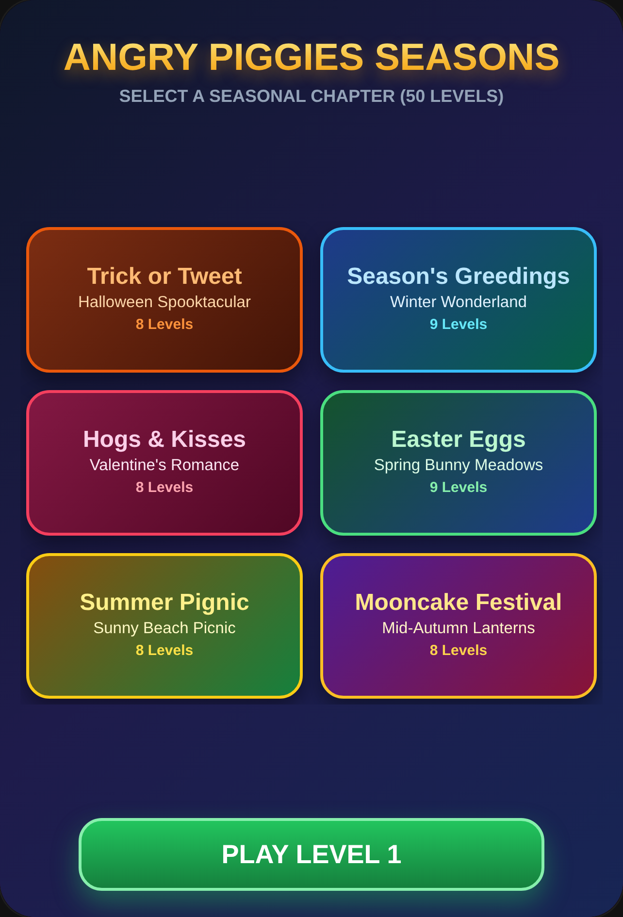 Angry Piggies Seasons cover