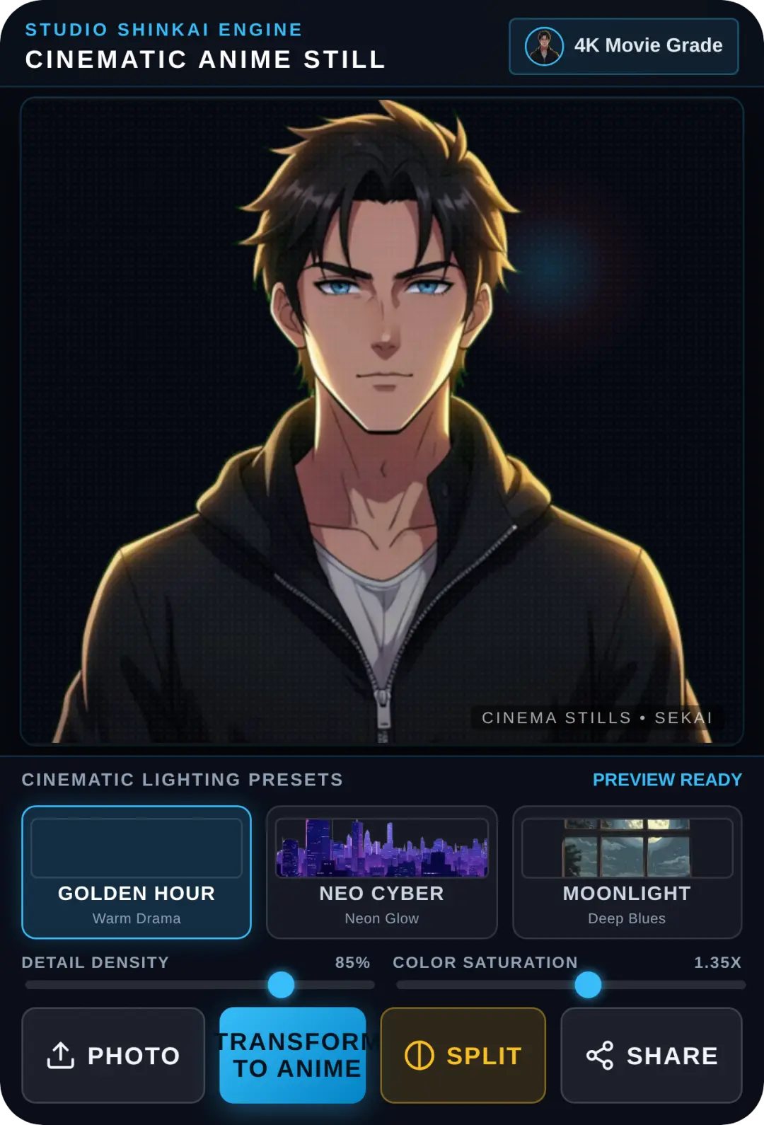 Cinematic Anime Transformer cover