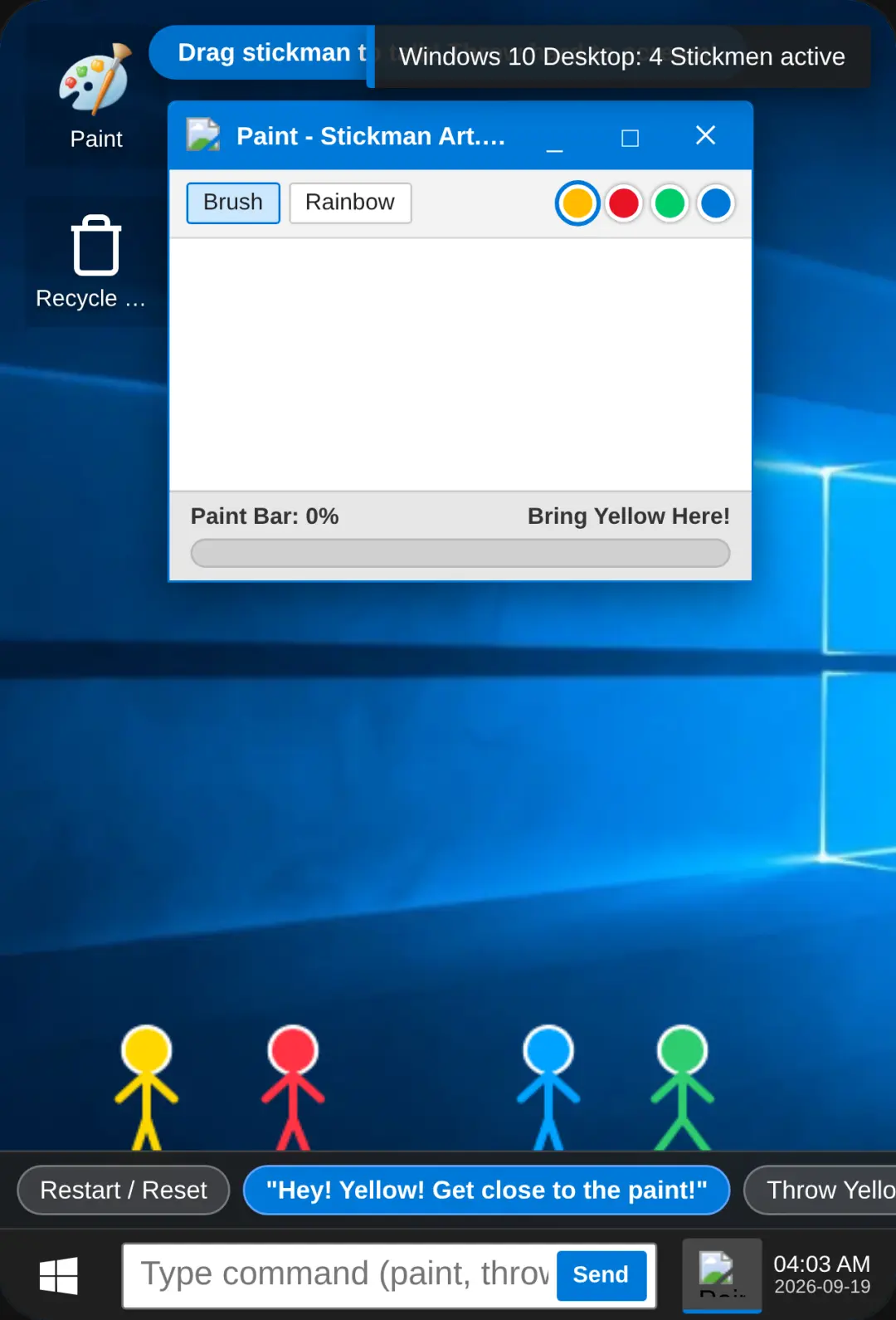 Windows 10 Stickman Desktop cover