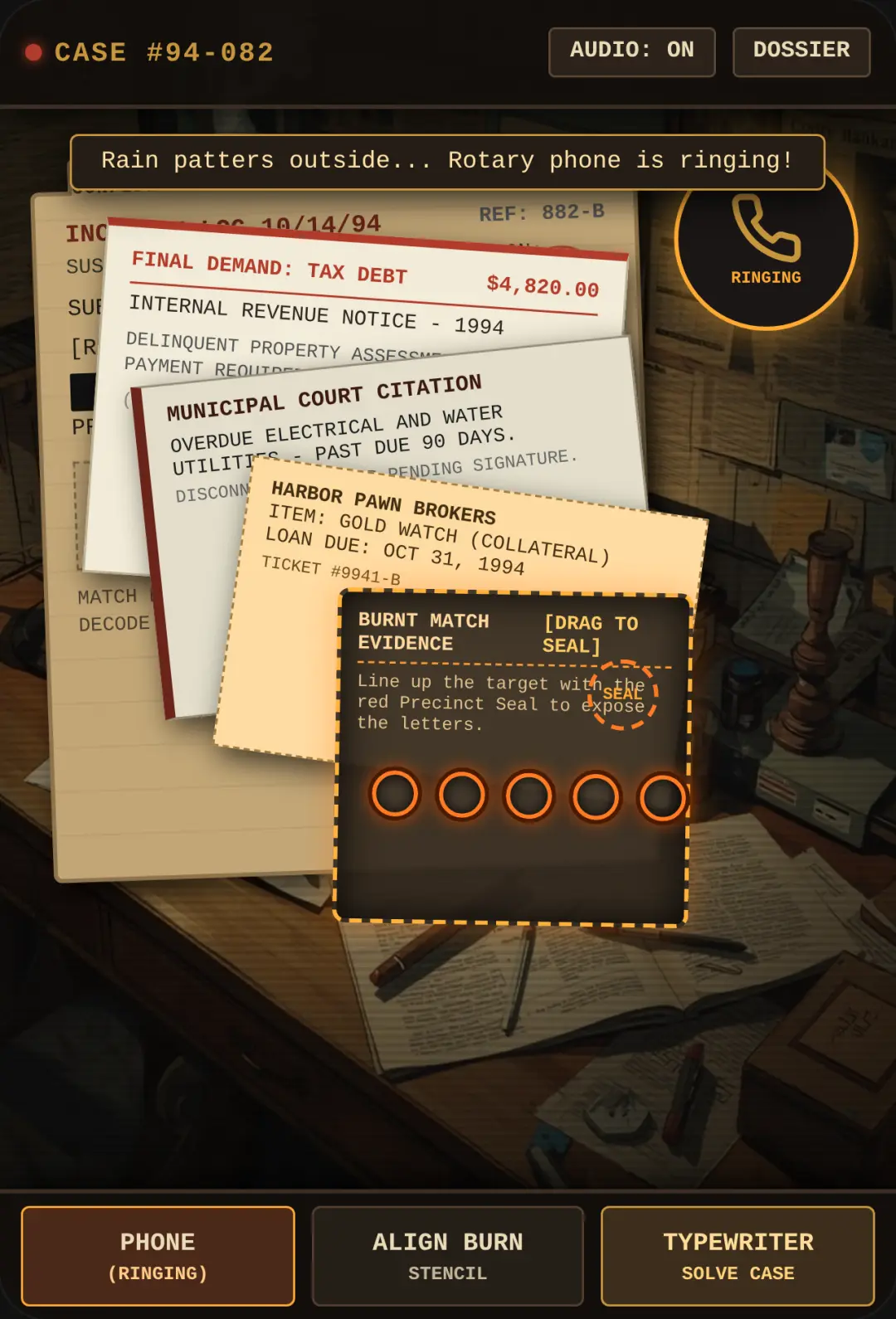 Cold Harbor 1994 - Detective Dossier cover