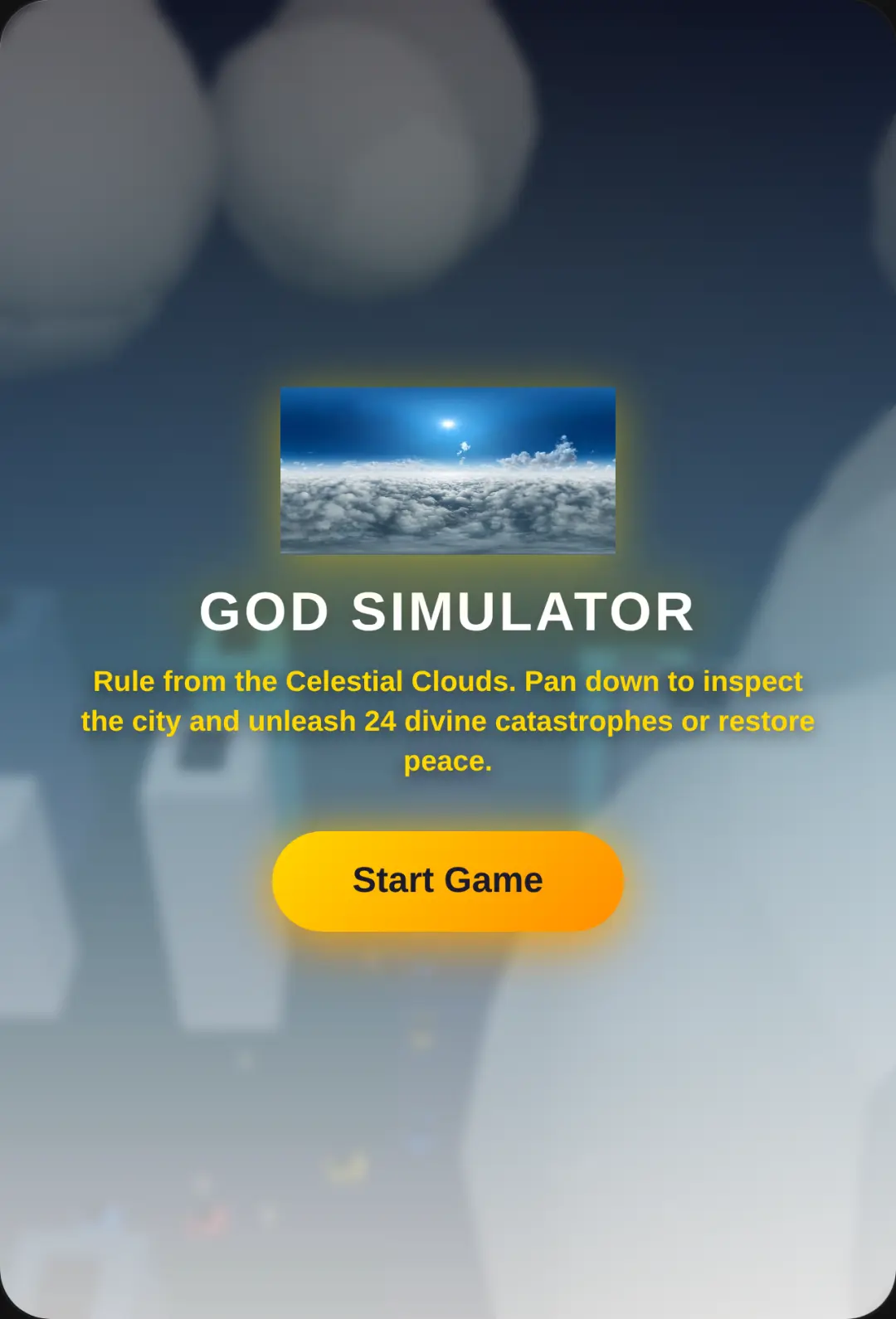 God Simulator Sandbox 3D cover