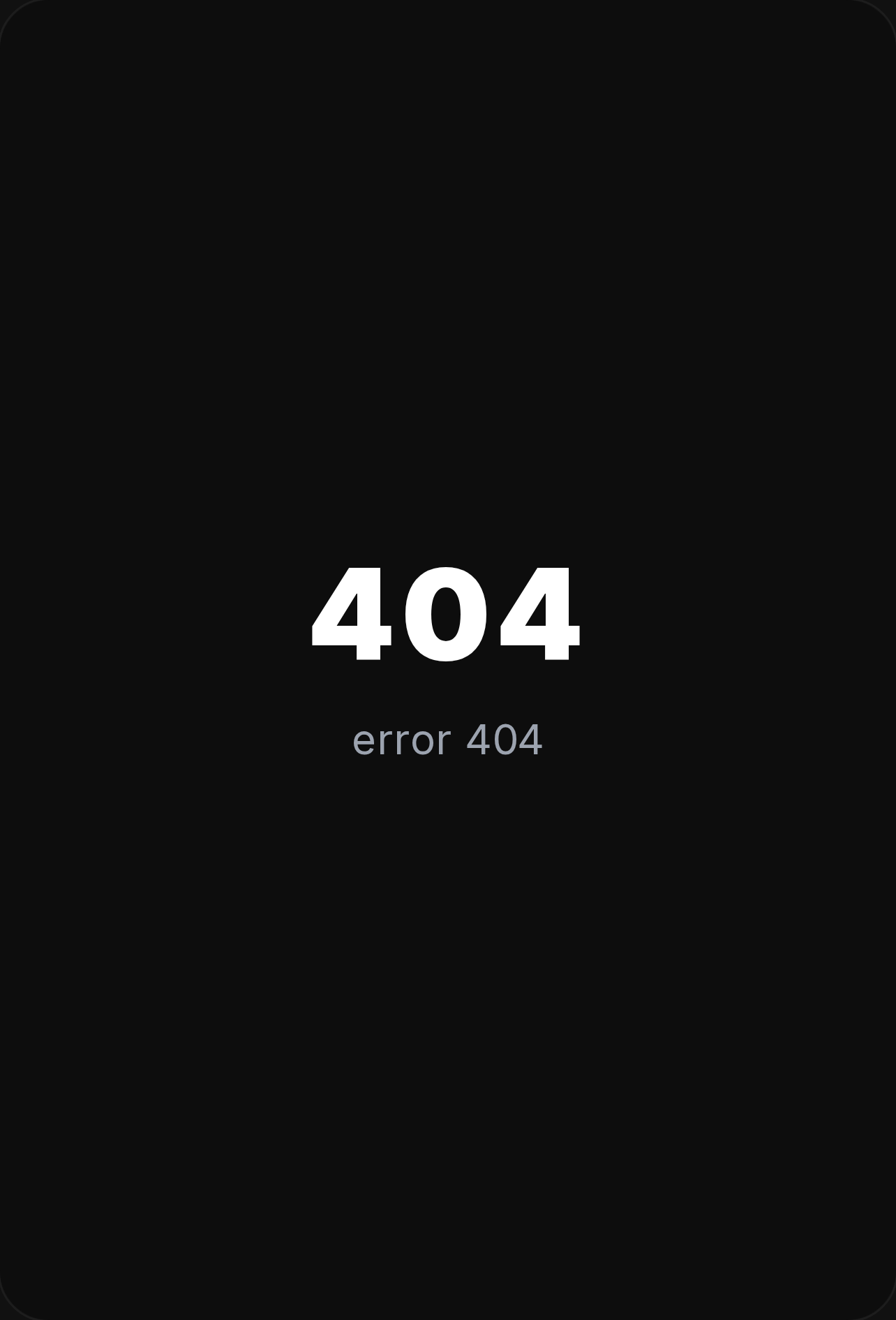 Error 404 cover