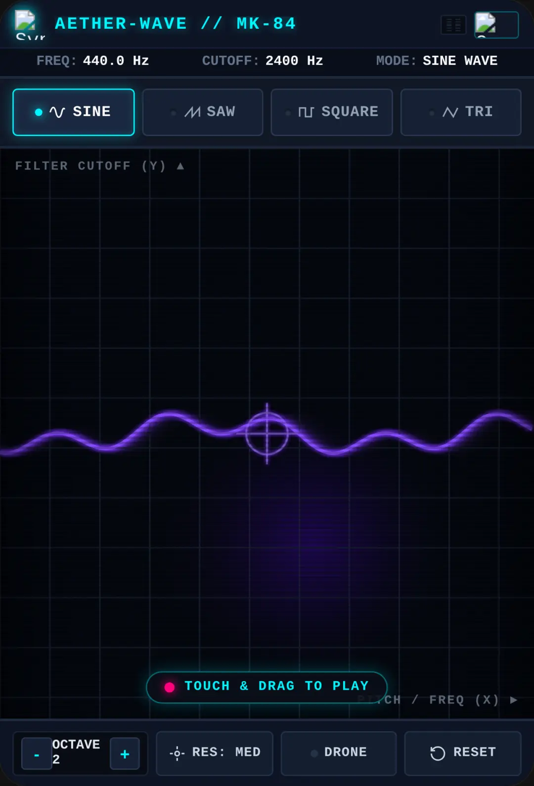 AETHER-WAVE SYNTH cover