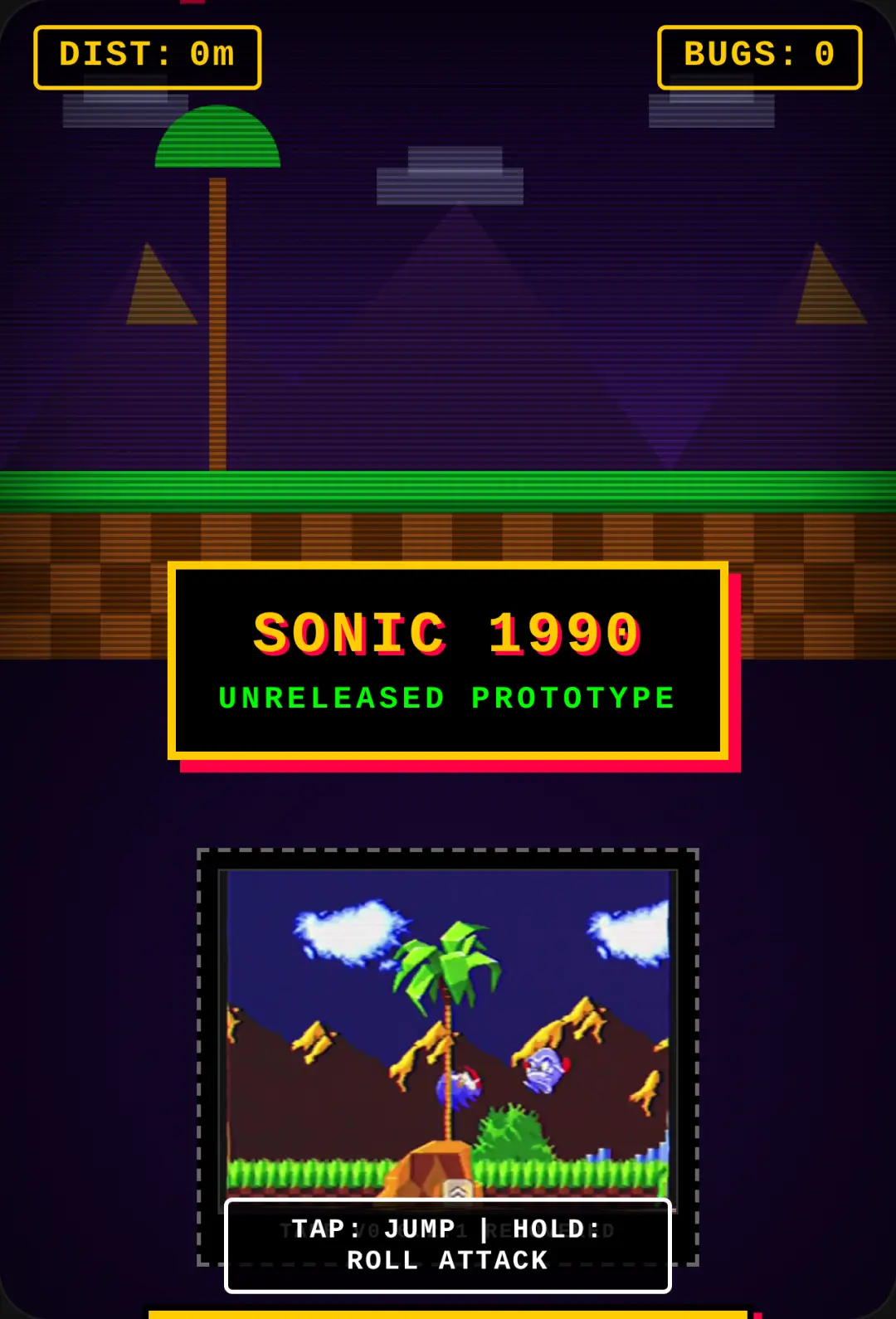 Sonic 1990 Prototype cover