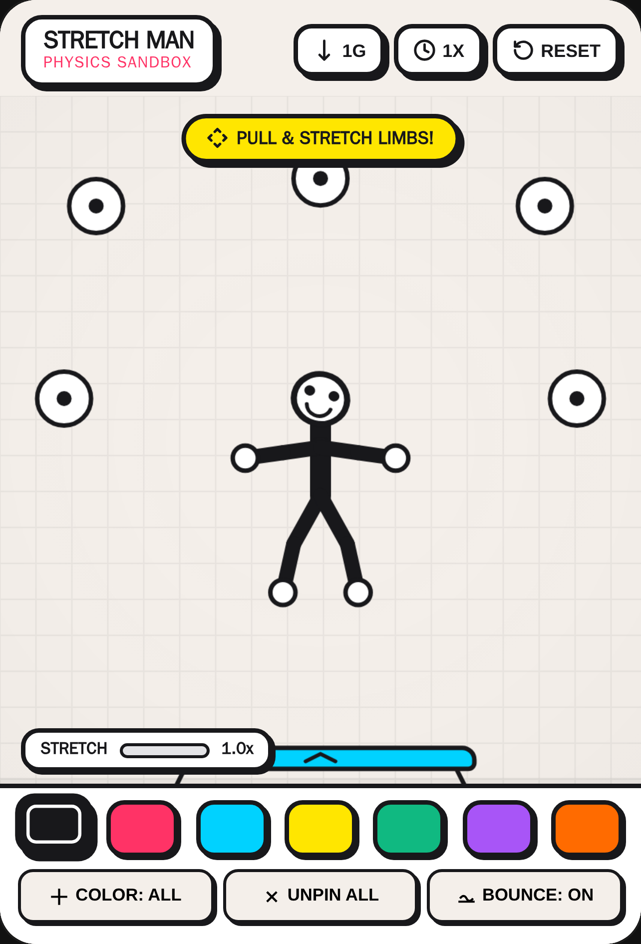 Stretch Stickman - Doodle Physics Sandbox cover