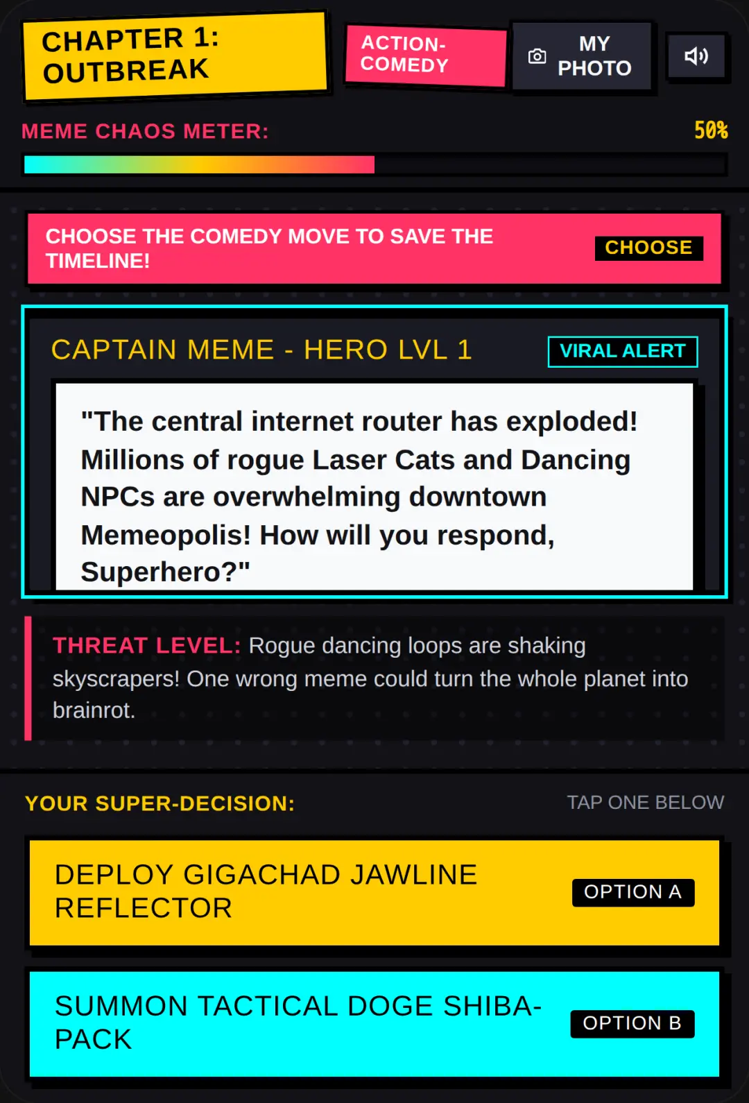 Superhero Meme Story: Meme Overload cover