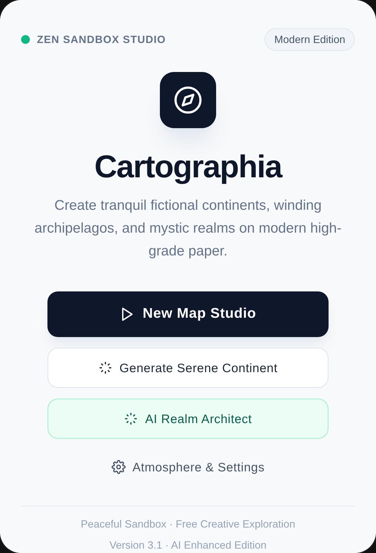 Cartographia — Modern Zen Cartography Studio cover
