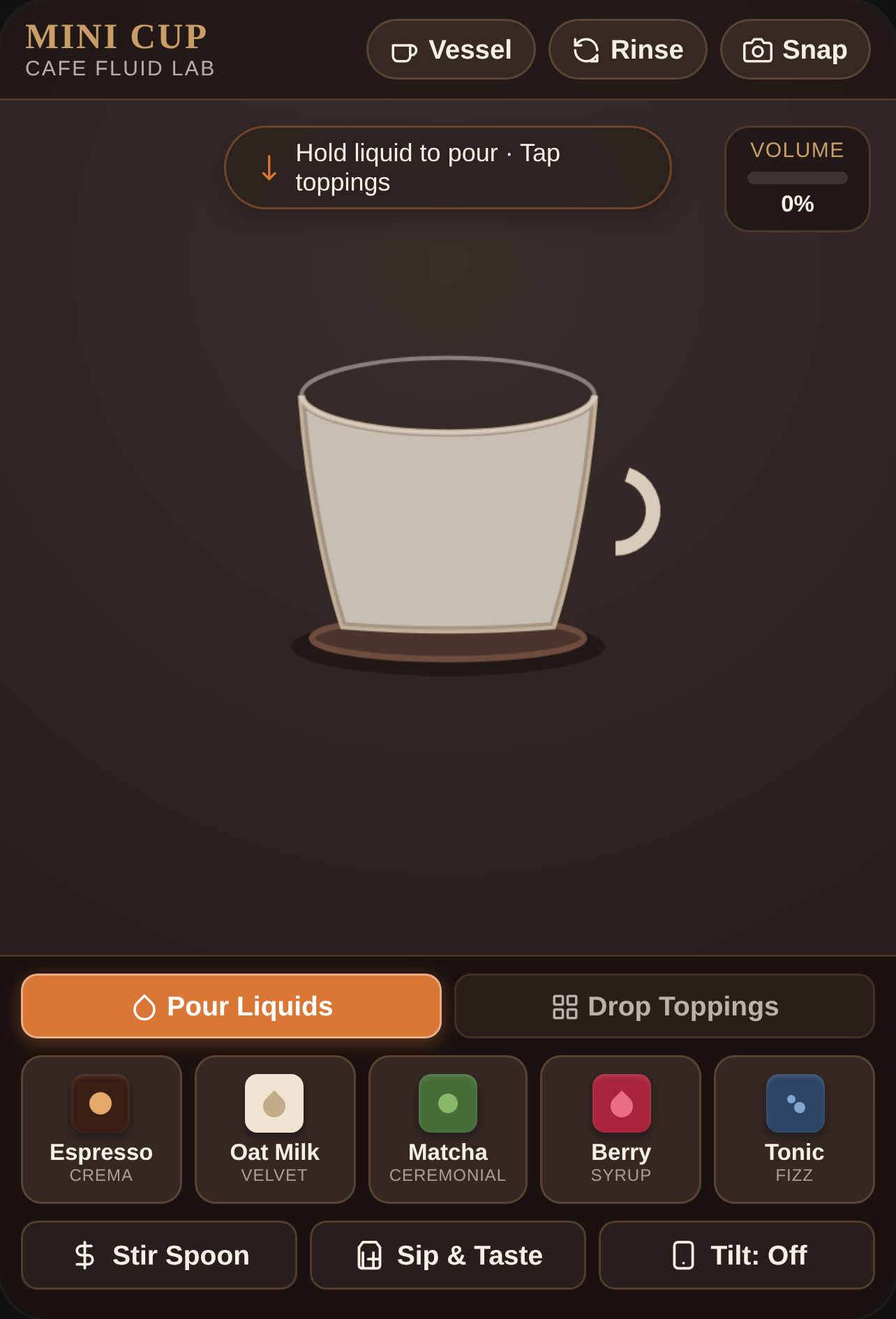 Mini Cup · Liquid Physics Simulation cover