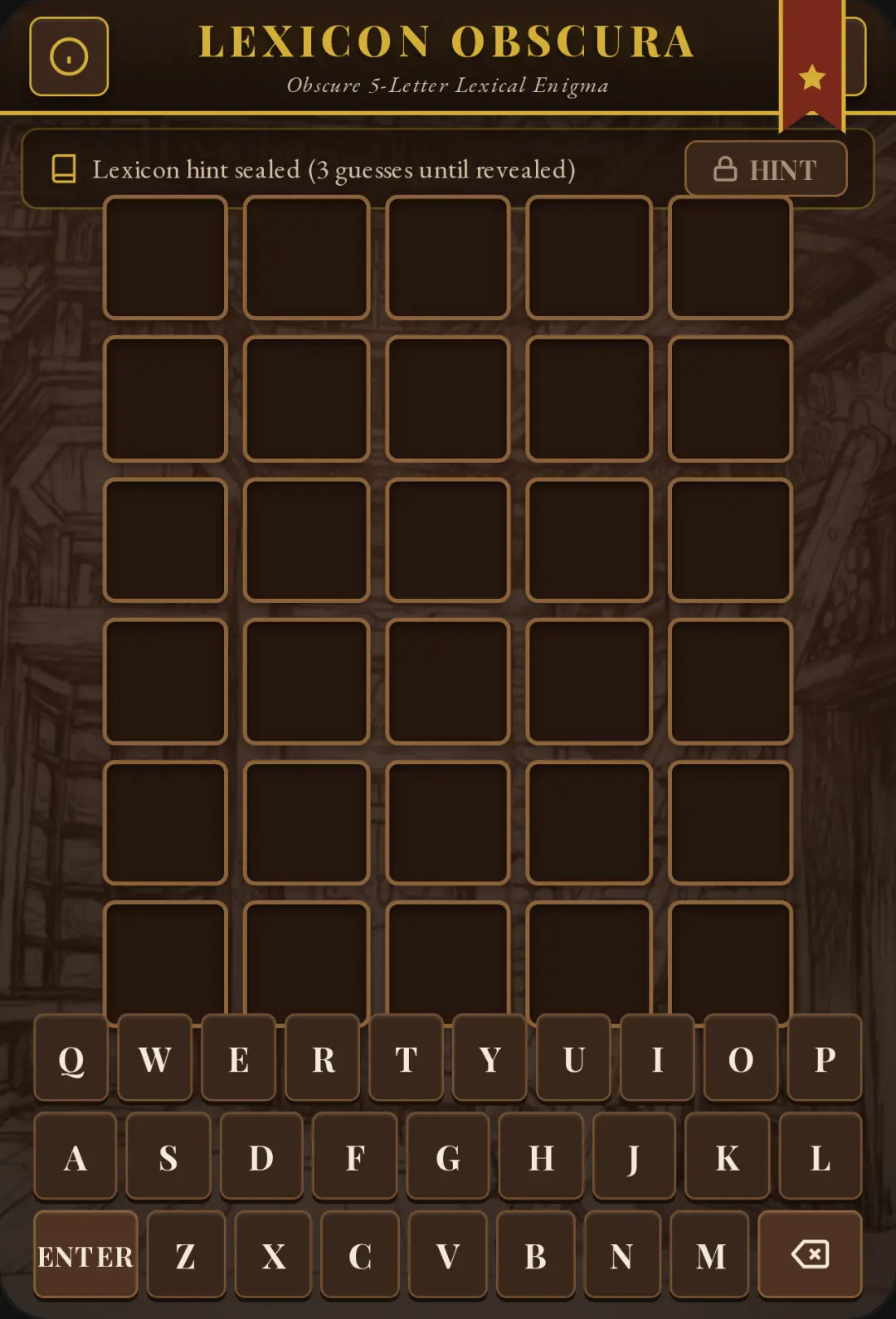 Lexicon Obscura — The Vintage Library Word Challenge cover