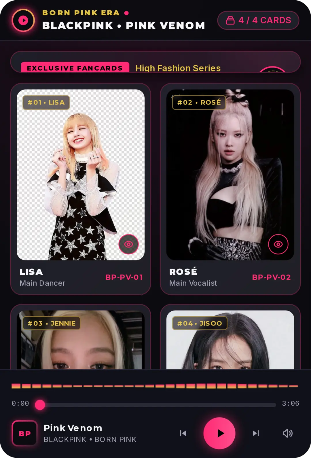 BLACKPINK - Pink Venom Fancard Gallery cover