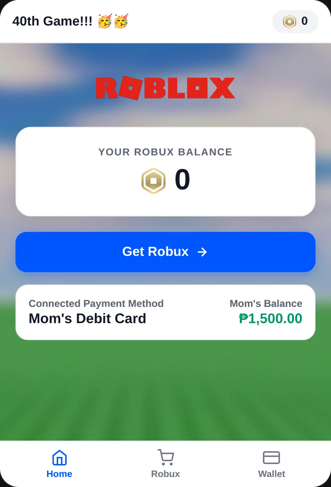 Roblox Robux Store