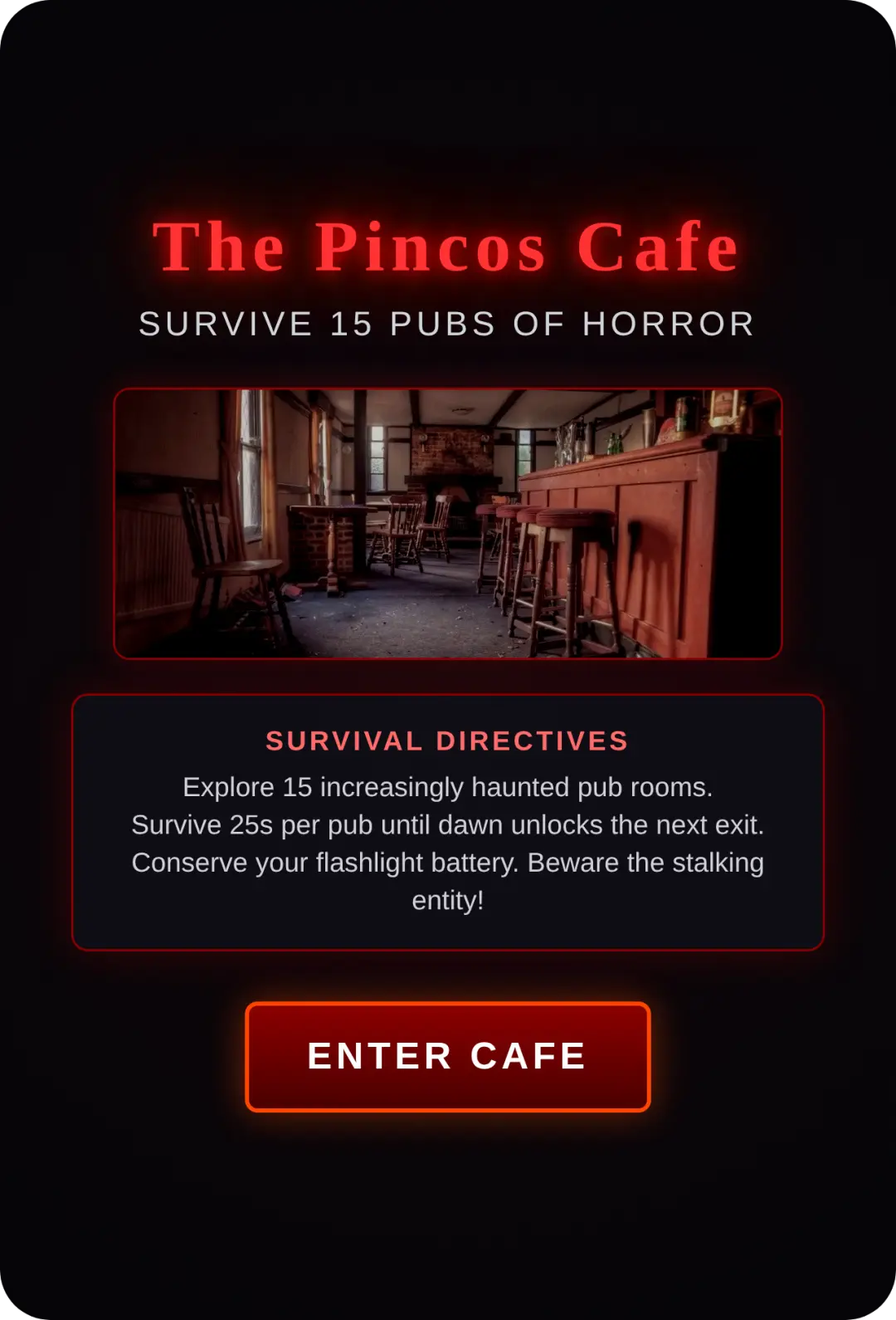 The Pincos Cafe - Horror cover