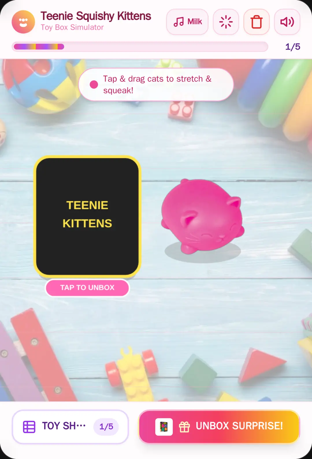 Teenie Squishy Kittens - Toy Box Simulator cover