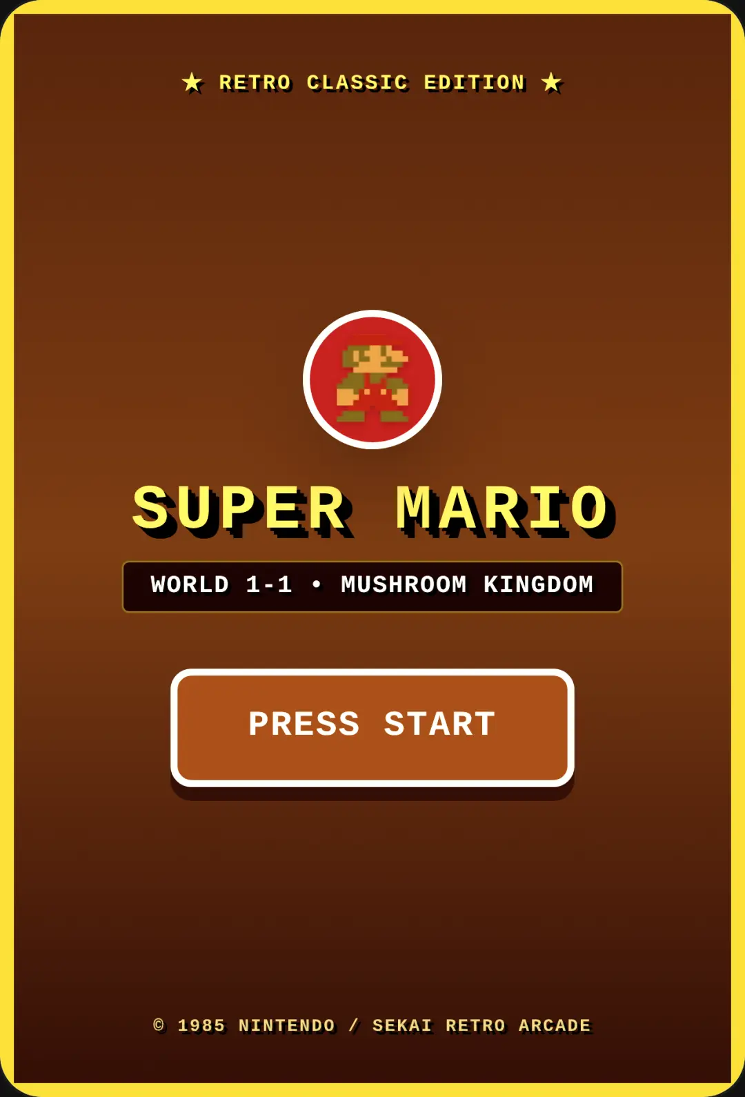 Super Mario Bros - Classic Mushroom Kingdom cover