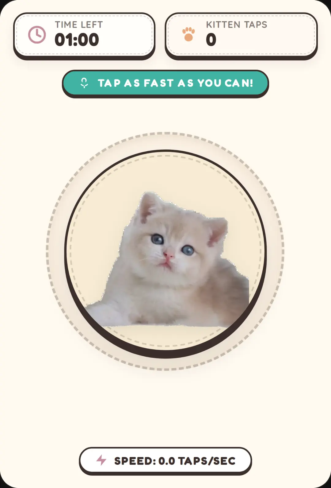 Beige Kitten Tap Rush cover