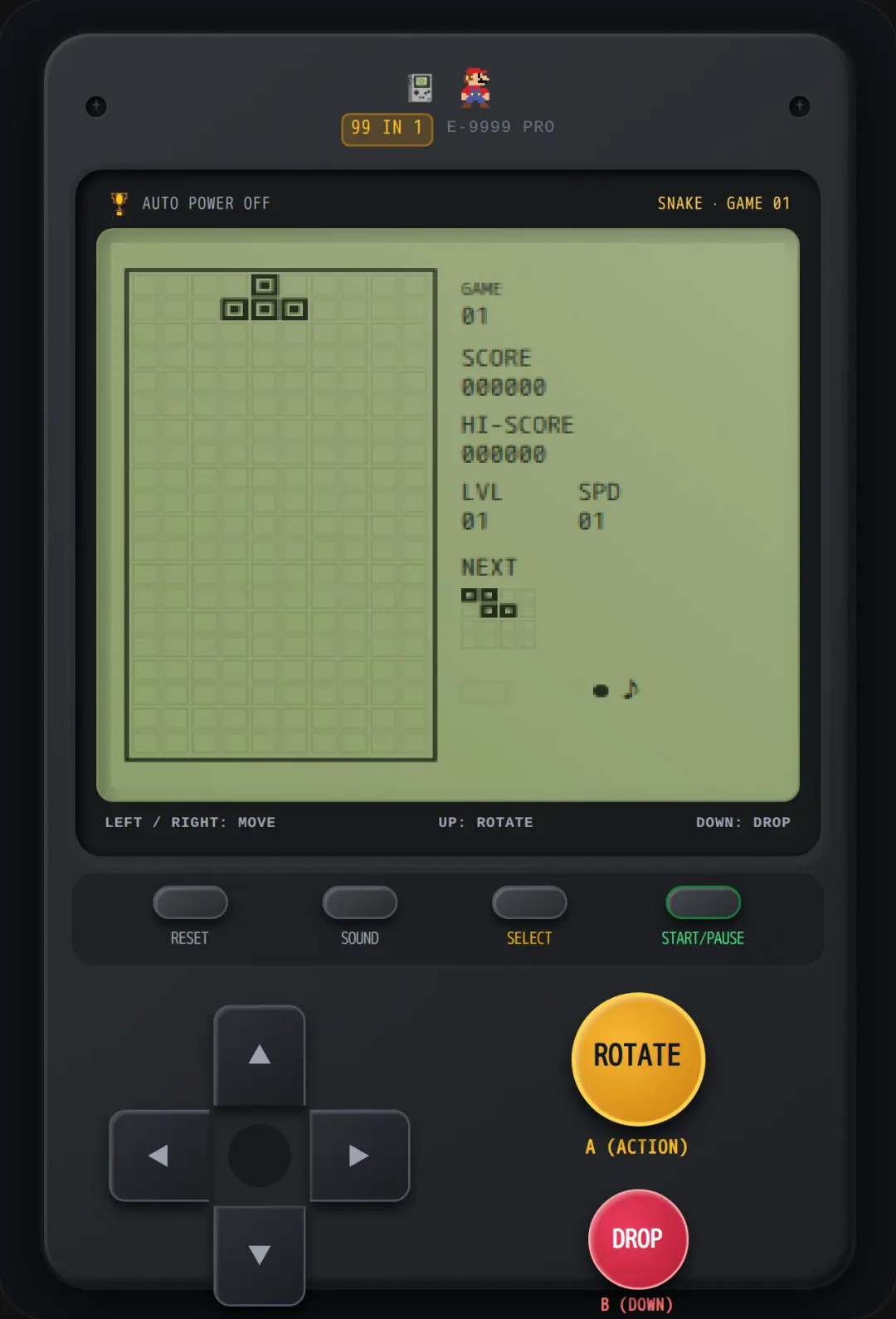Brick Game 9999 in 1 cover