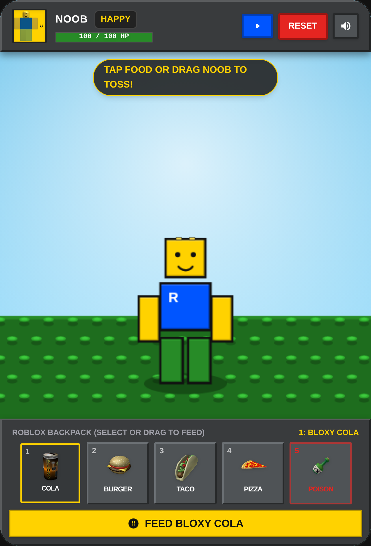 Feed the Roblox Noob cover