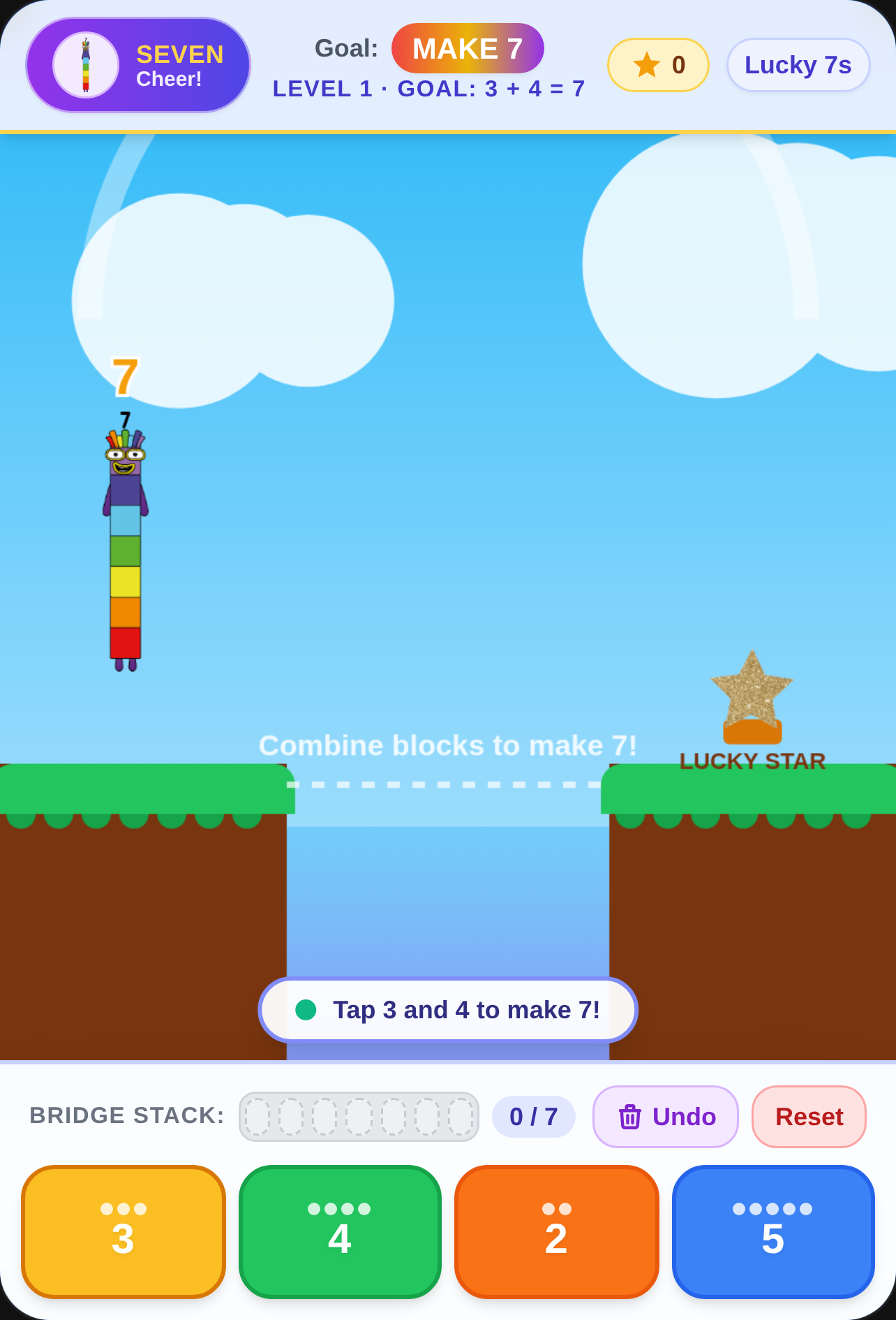 Numberblock Seven's Rainbow Bridge cover