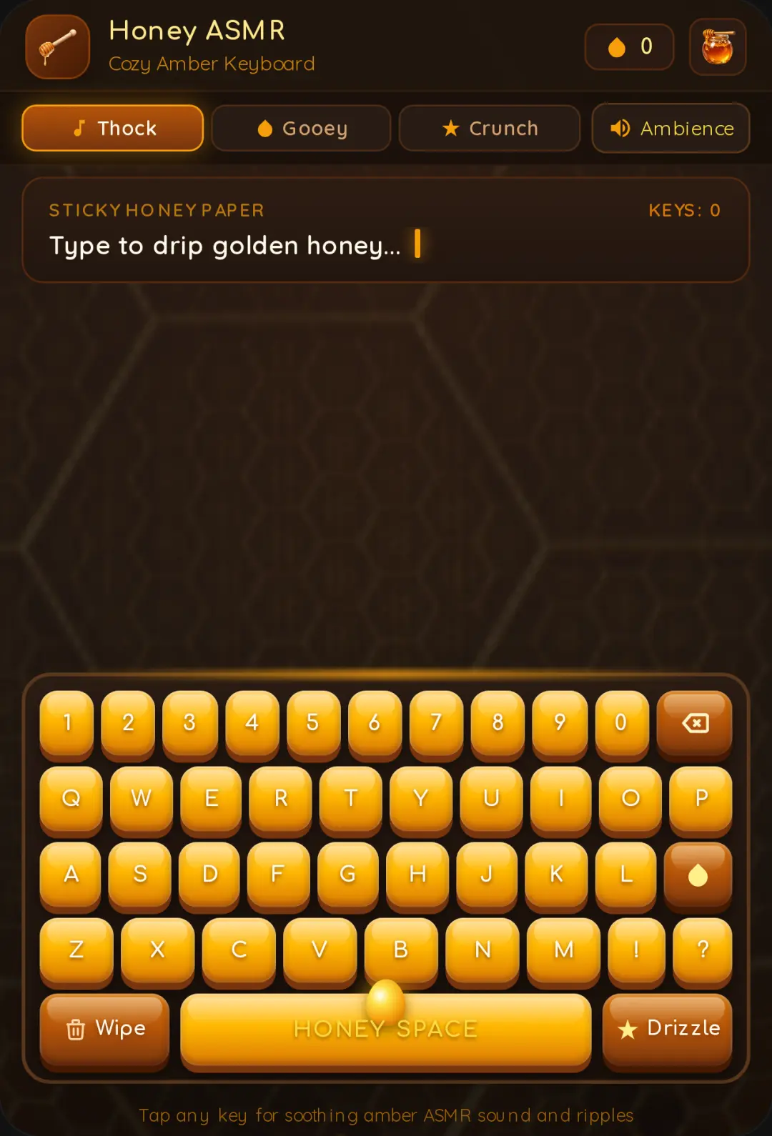 Honey Keyboard ASMR cover