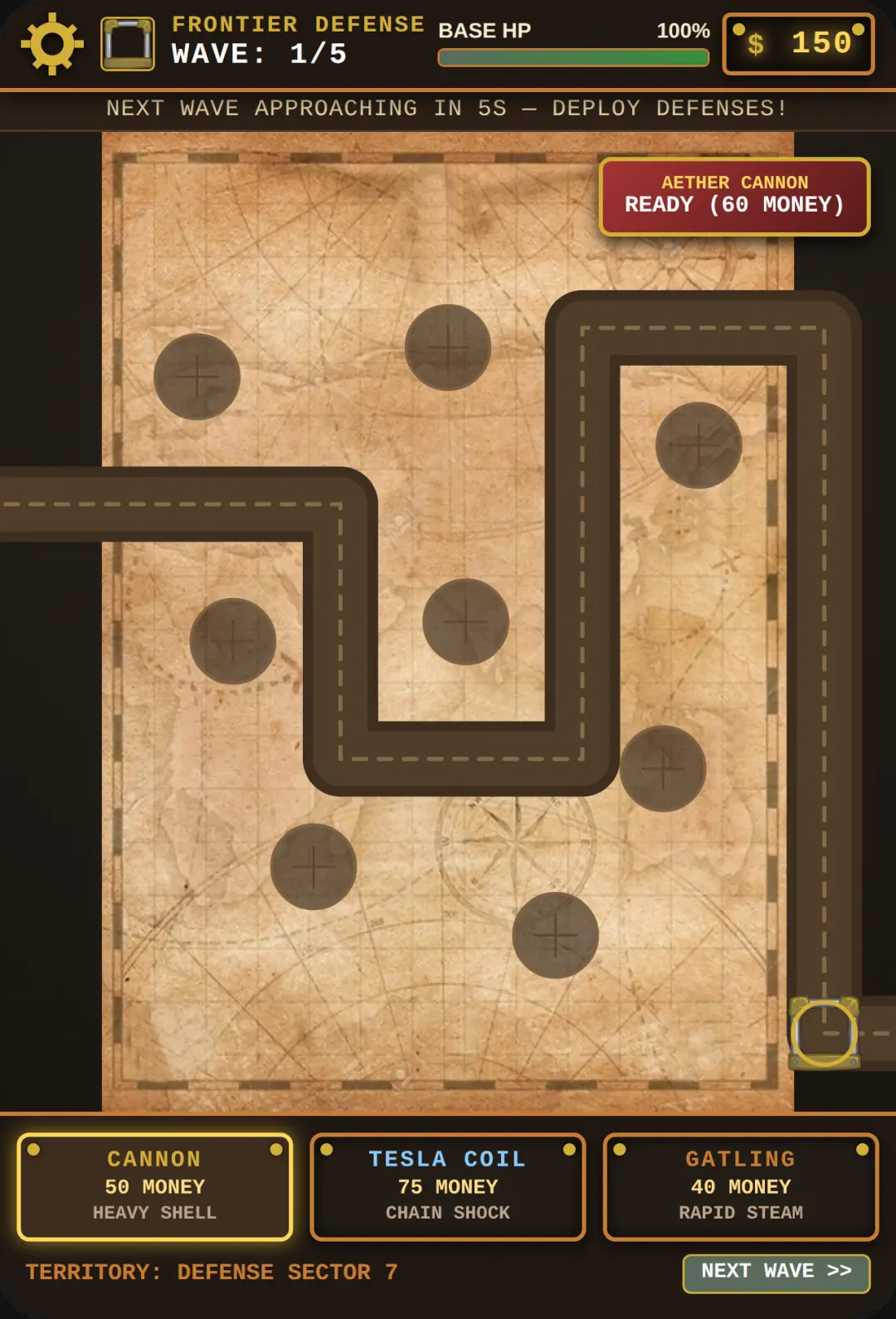 Steampunk Frontier: Country vs Country Tower Defense cover