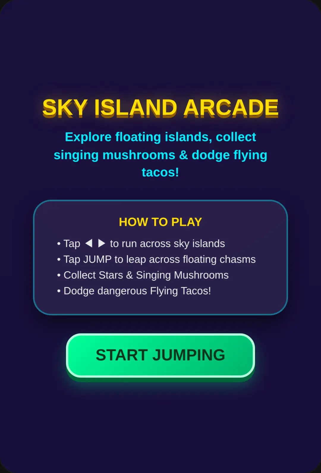 Sky Island Wacky Arcade cover