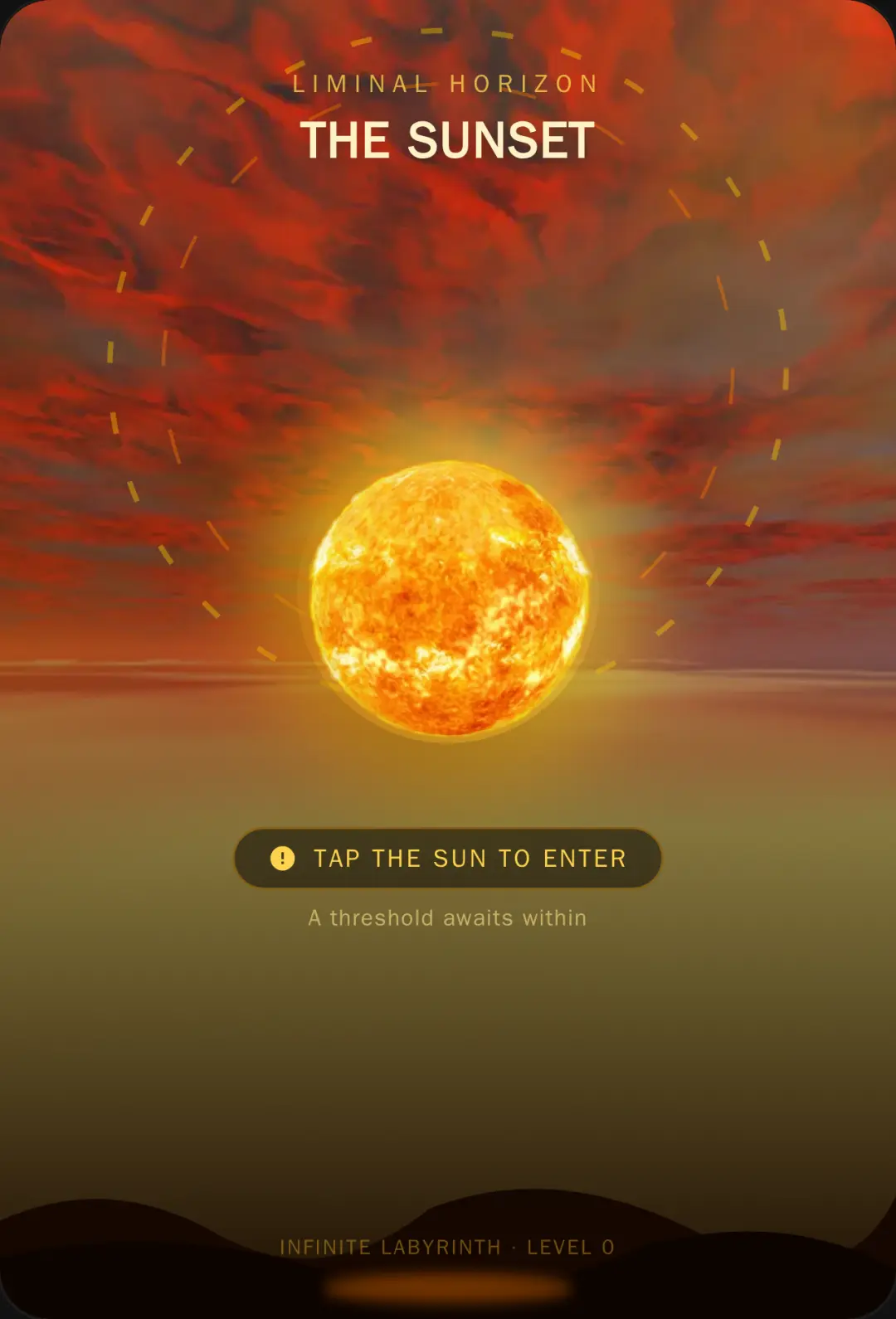 Sunset Portal to Backrooms cover