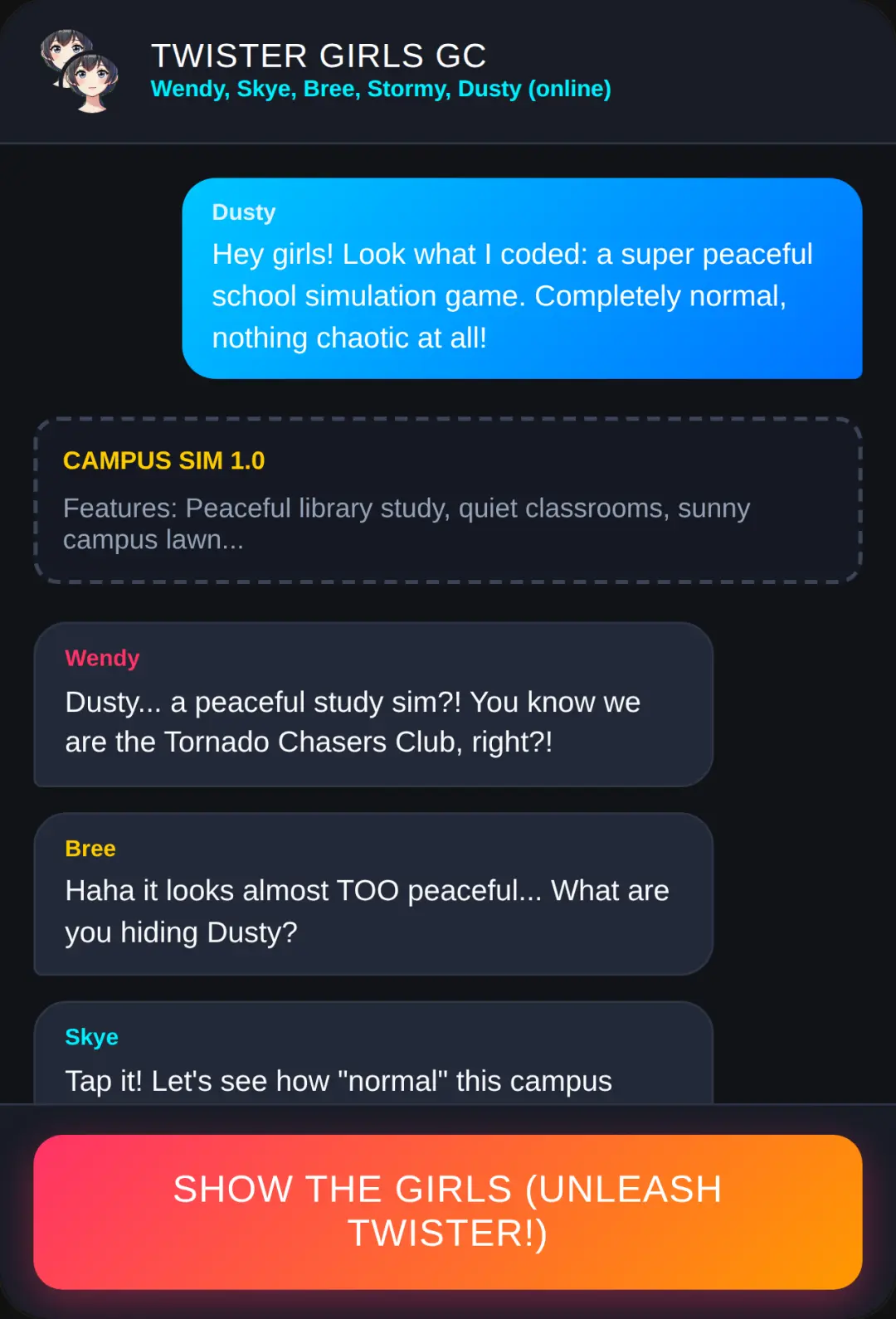 Twister Girls: Campus Chaos cover