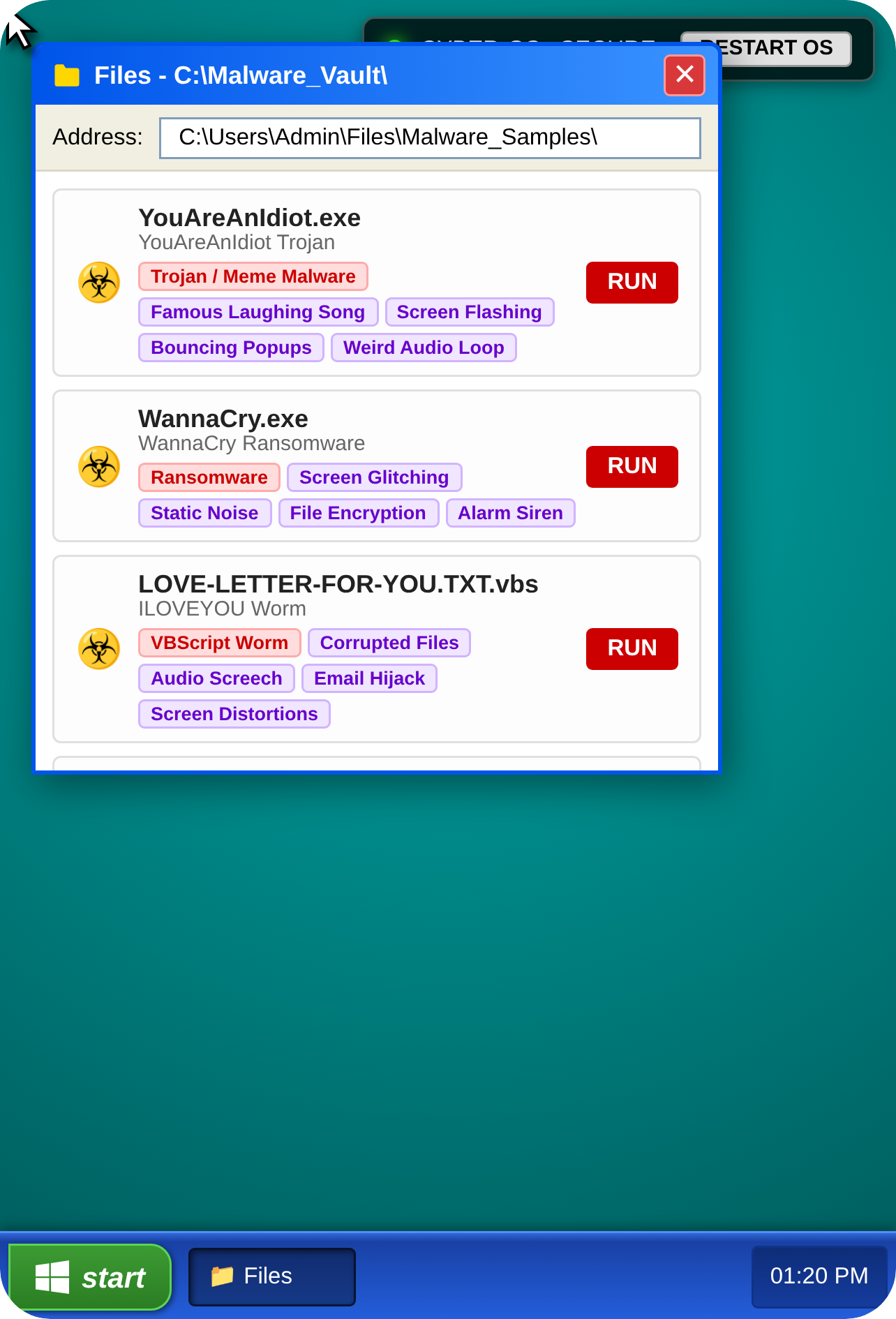 CYBER OS: VIRUS & MALWARE SIMULATOR cover