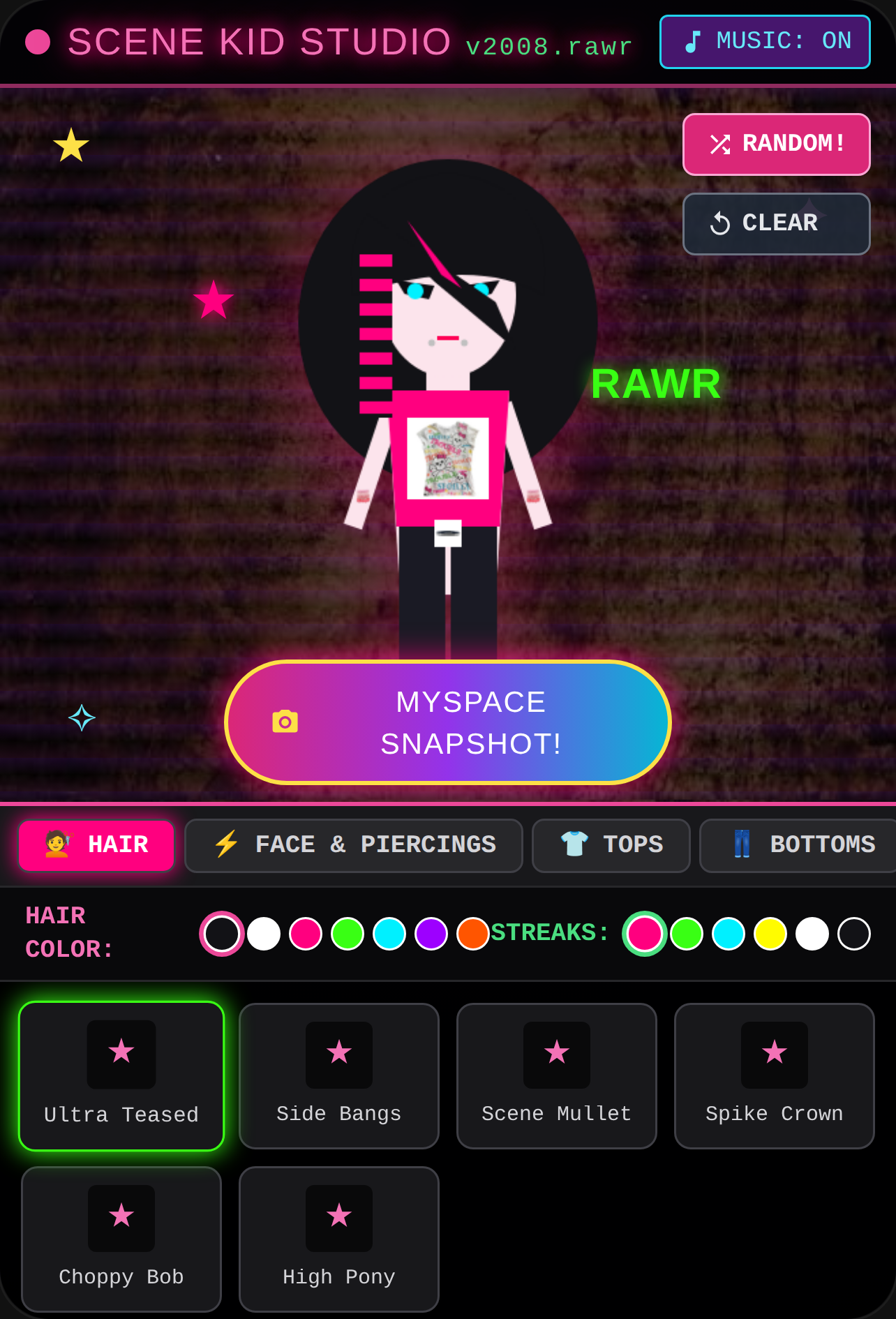 Scene Kid Avatar Studio xX_2008_Xx cover