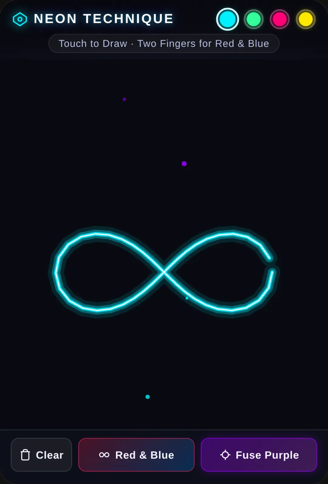 Neon draw cover